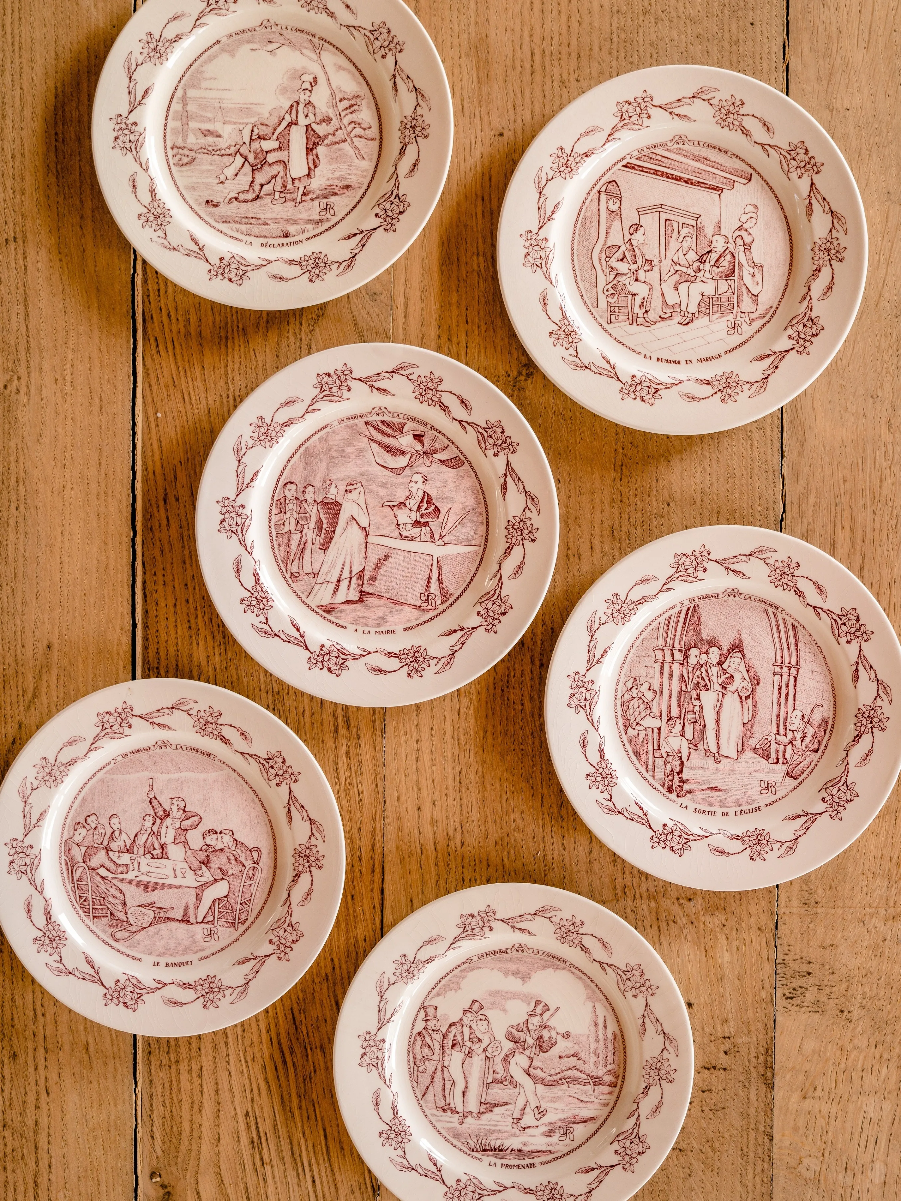 ASSIETTES | Collection Capsule "HIPPOLYTE" (décors scènes de mariage)