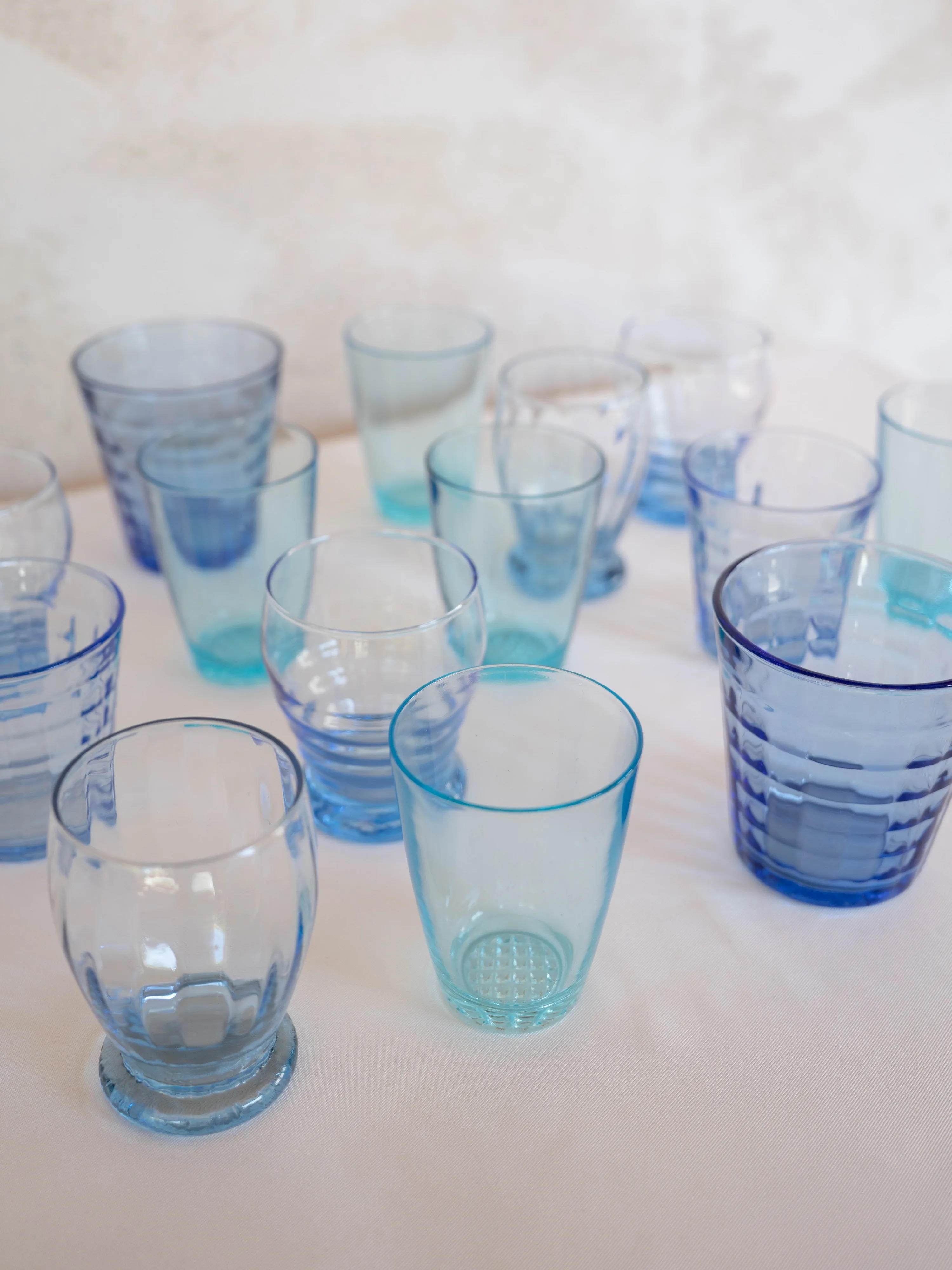 GOBELETS VINTAGE | Verre bleu