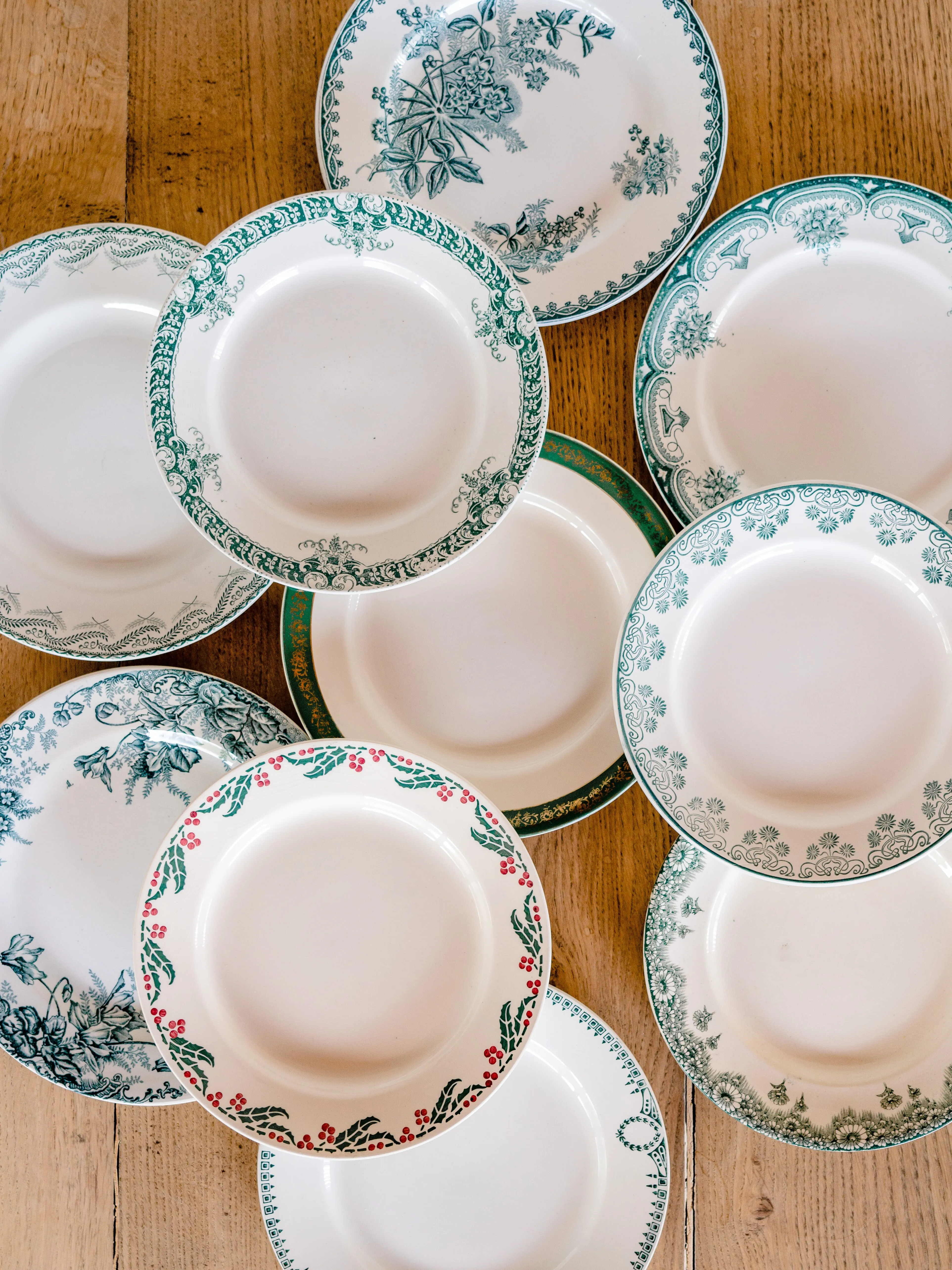 ASSIETTES | Collection "OBÉRON" (décors verts)