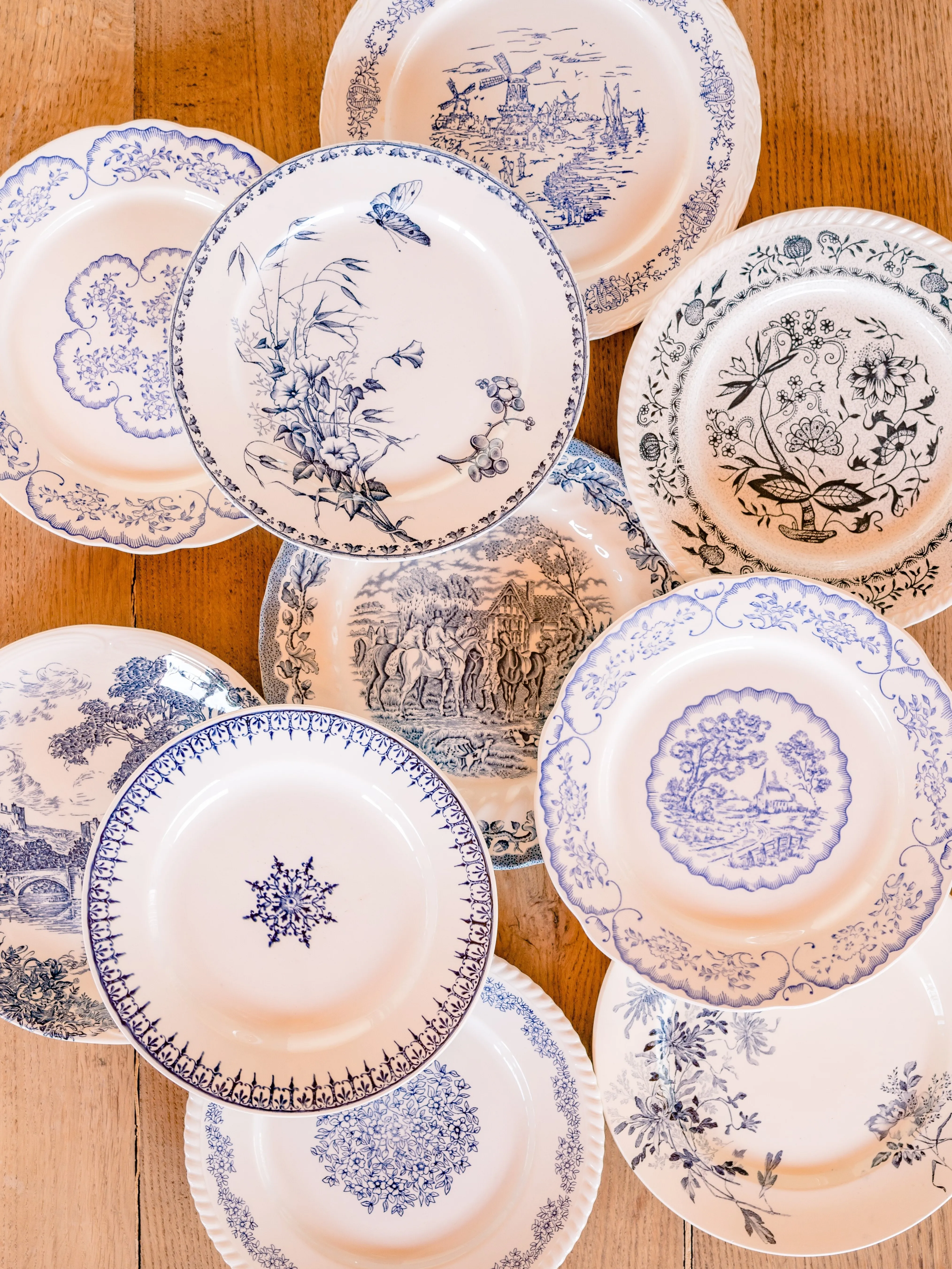 ASSIETTES | Collection "TITANIA" (décors bleus)