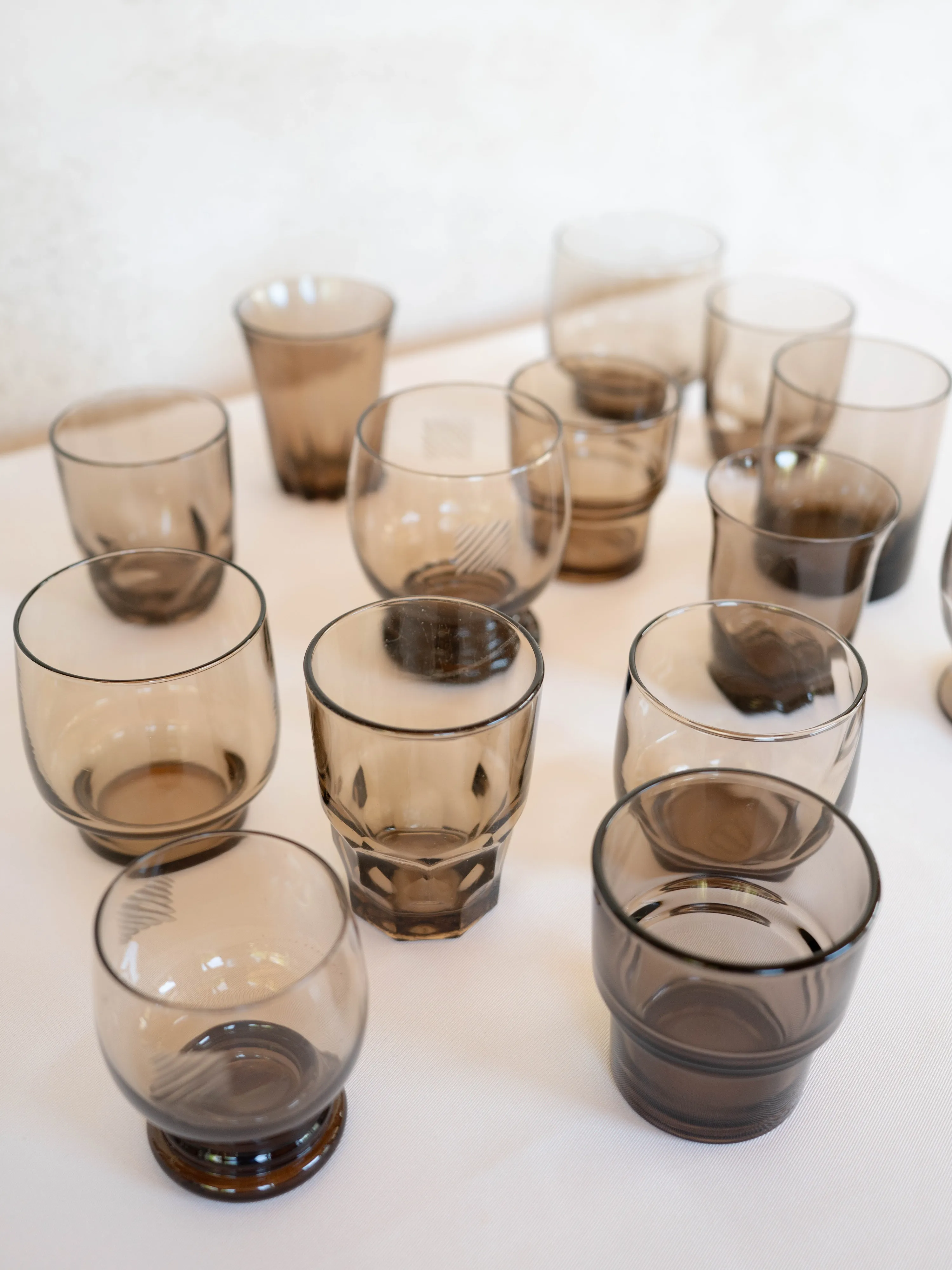 GOBELETS VINTAGE | Verre fumé