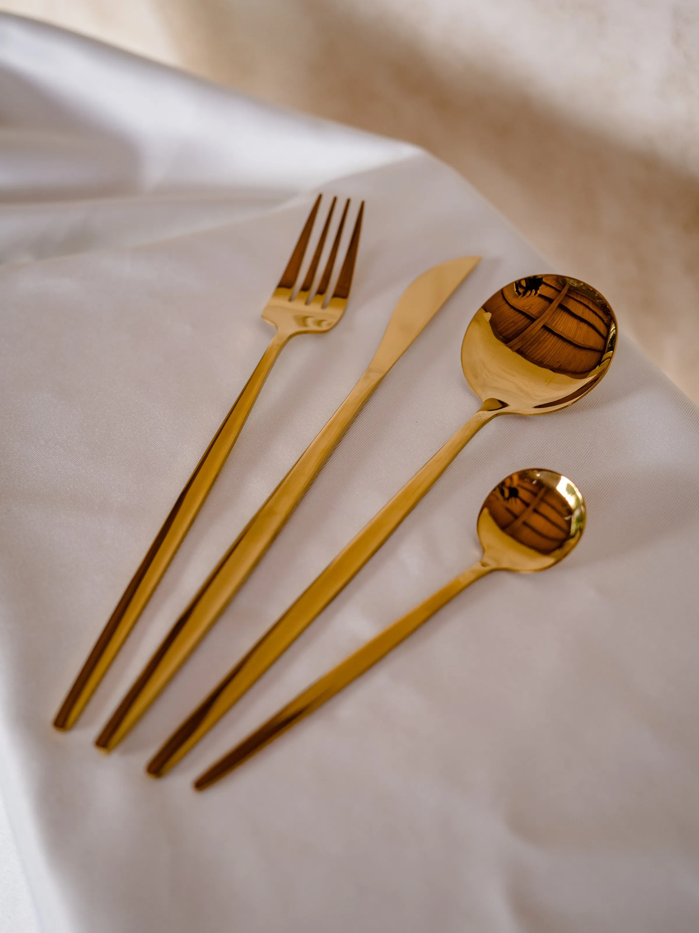 COUVERTS | Inox doré