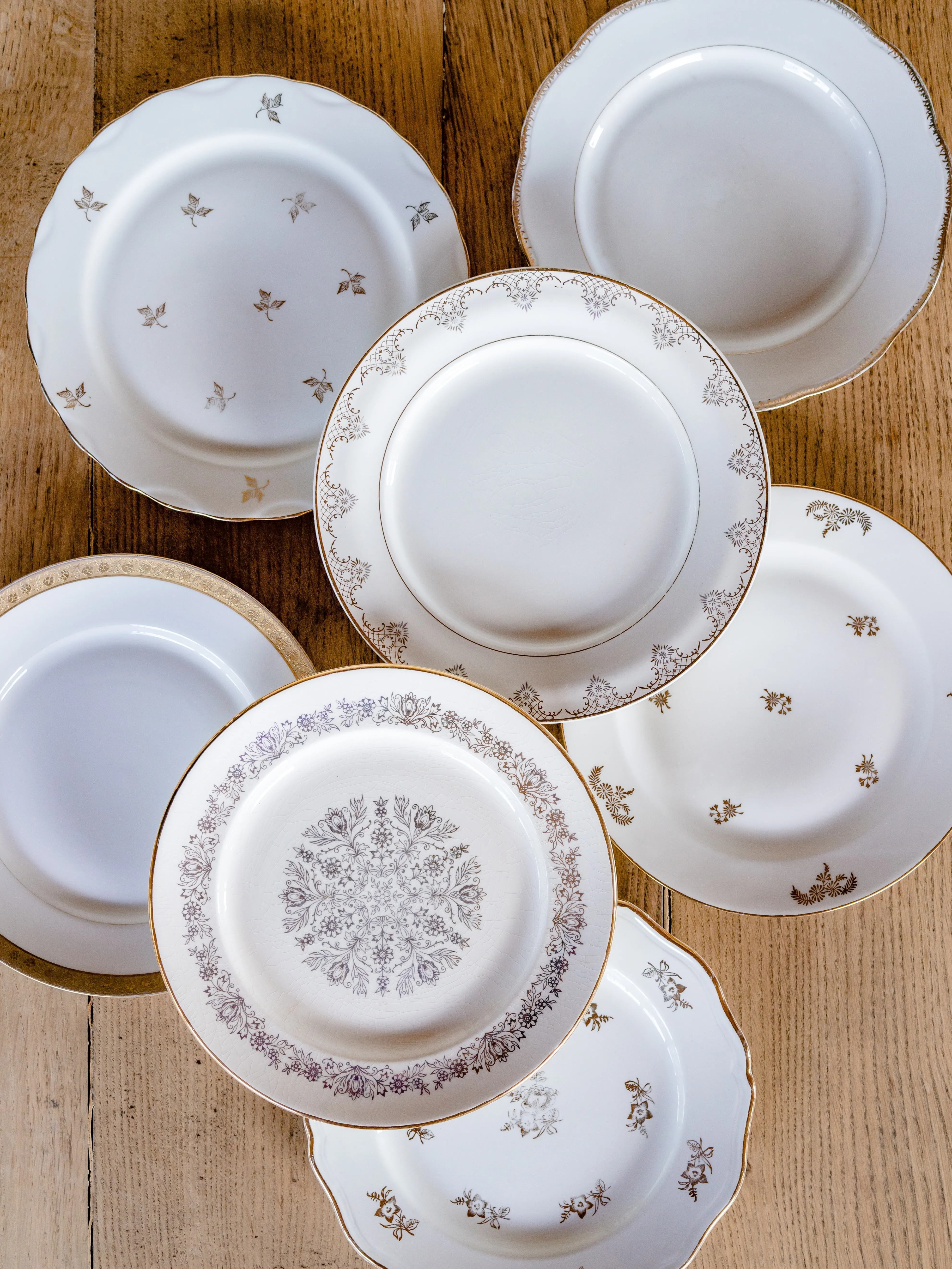 ASSIETTES | Collection "HÉLÉNA" (décors dorés)