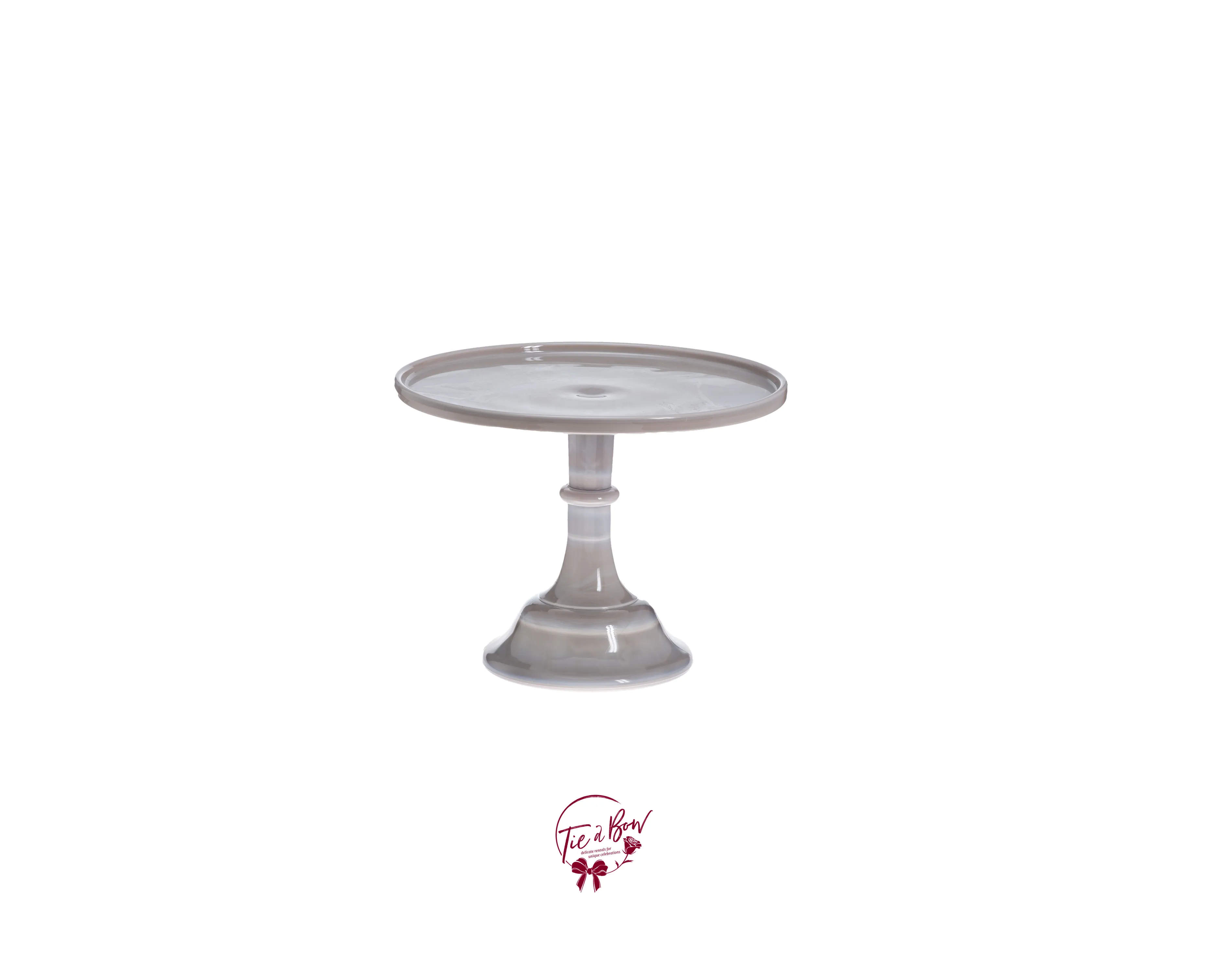 Marble Gray Clean Cake Stand: 6in W x 5.5in H