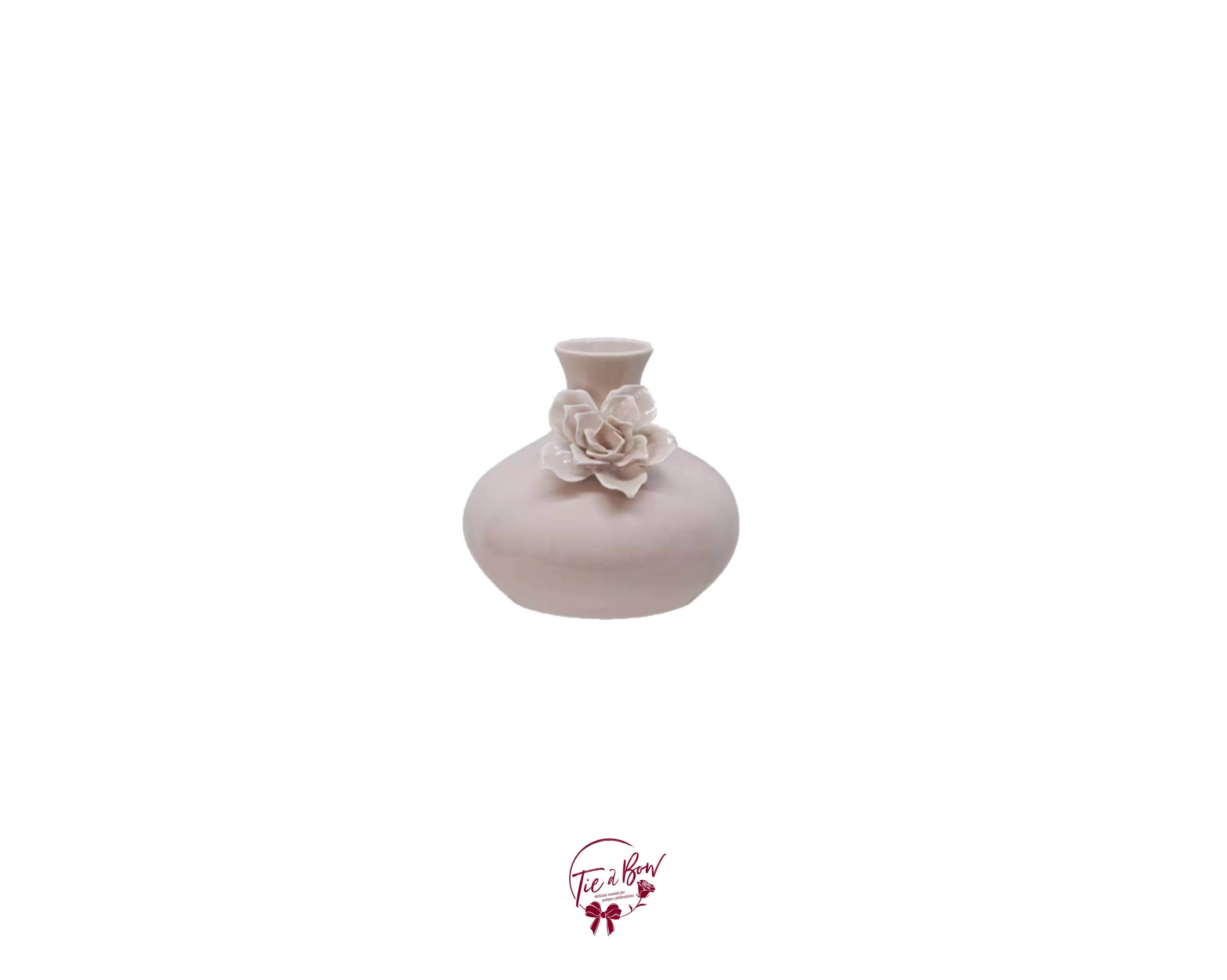 Pink Vase With Pink Flower