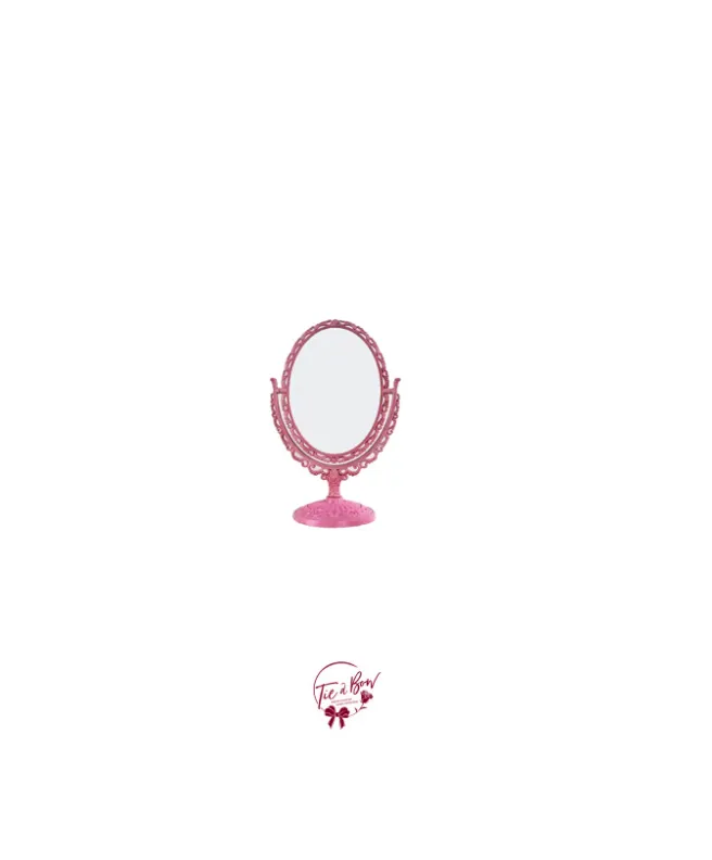 Antique Style Pink Vanity Mirror