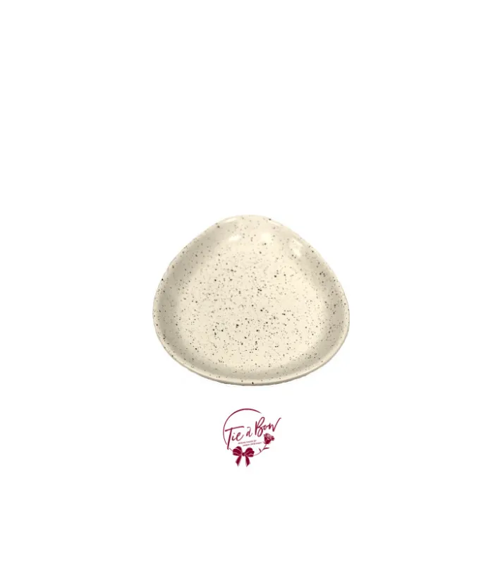 Beige Egg Shaped Plate