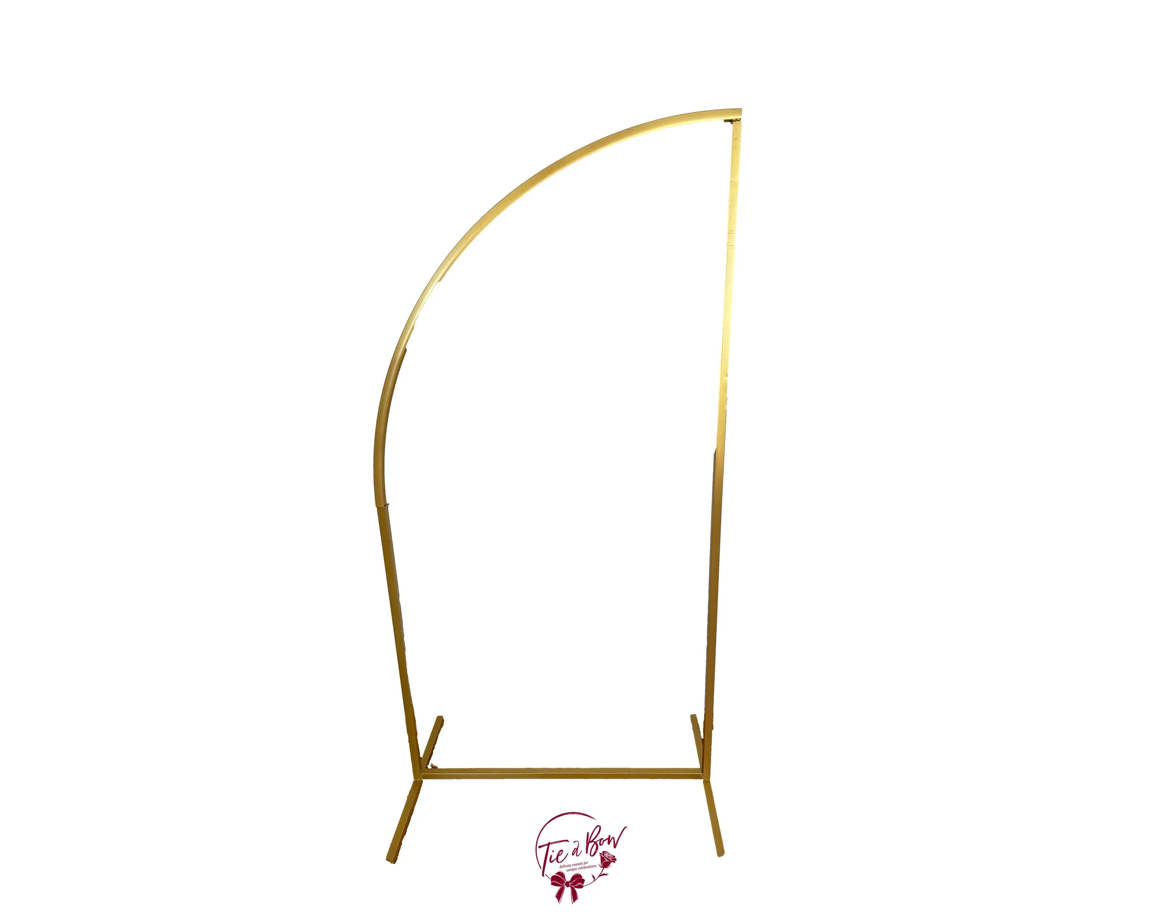 Gold Half Left Frame Arch Backdrop (5.25ft Tall) SALE PRICE $80