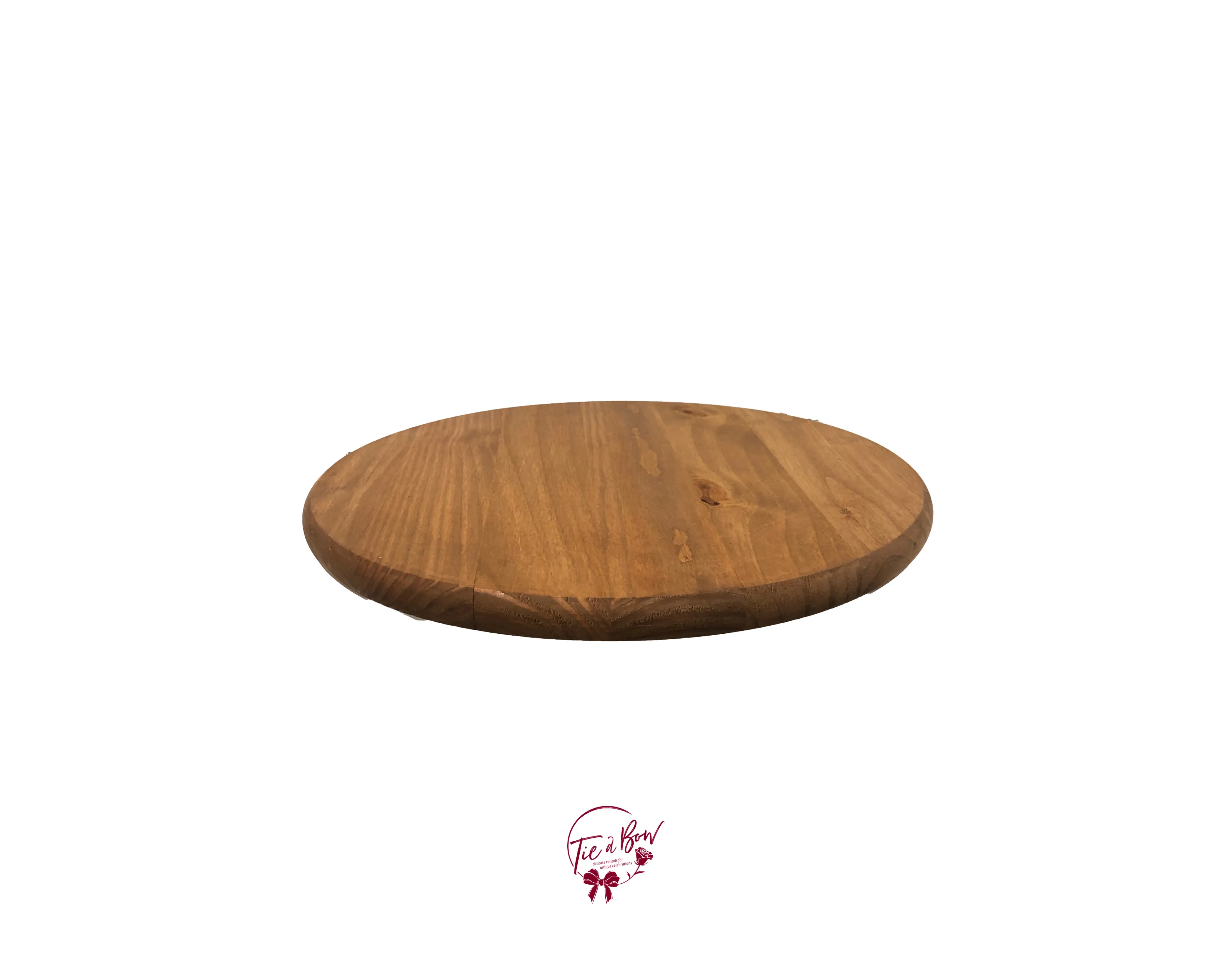 Large Round Wood Tray