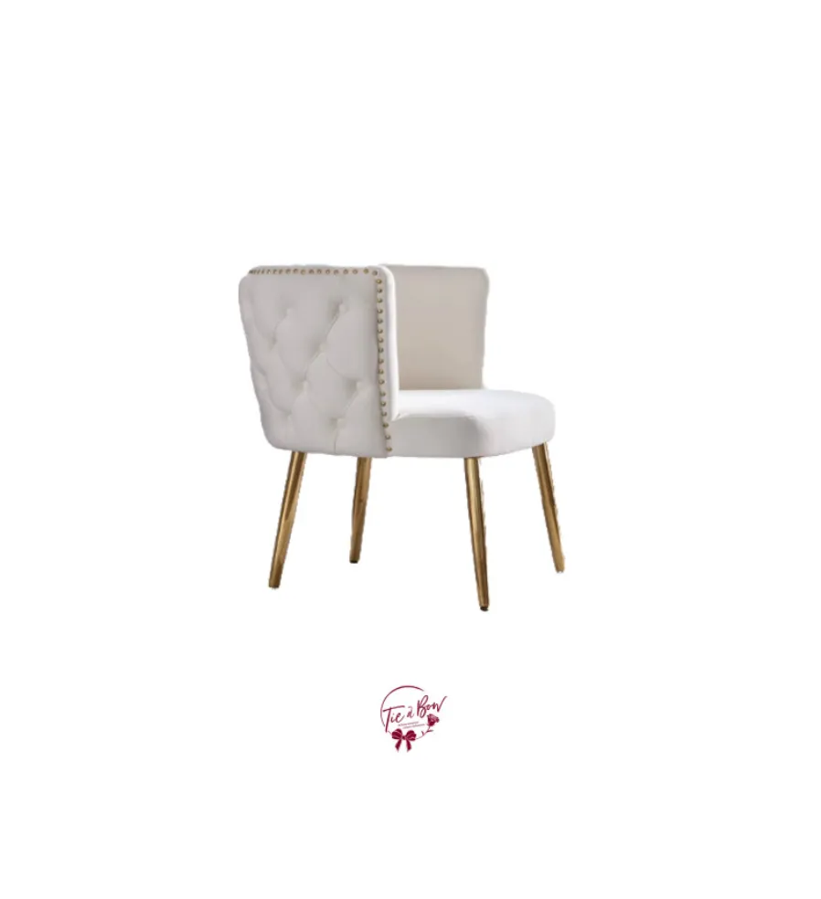 Modern Cream Tufted Chair (Adult)