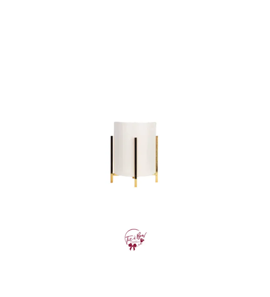 White Vase With Gold Frame