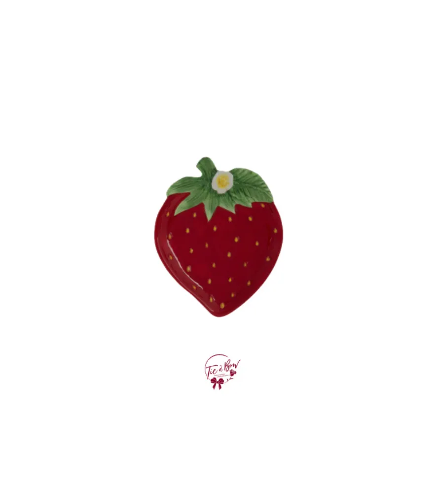 Strawberry Shaped Plate