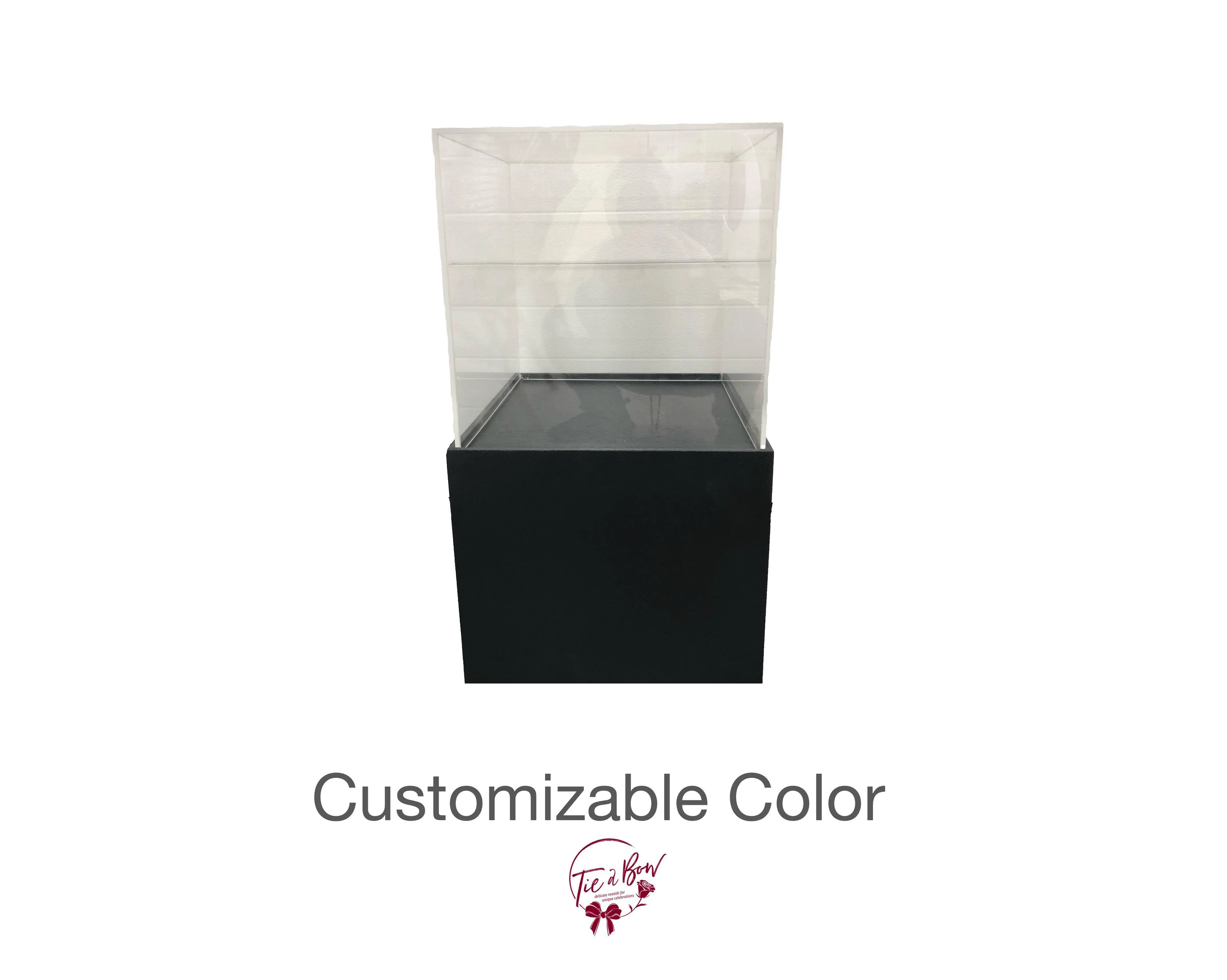 Half Wood and Half Acrylic Pedestal (28 in Tall) - Customizable SALE PRICE $110