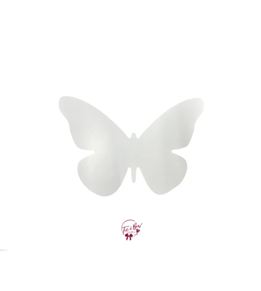 Butterfly Applique in White (Medium)