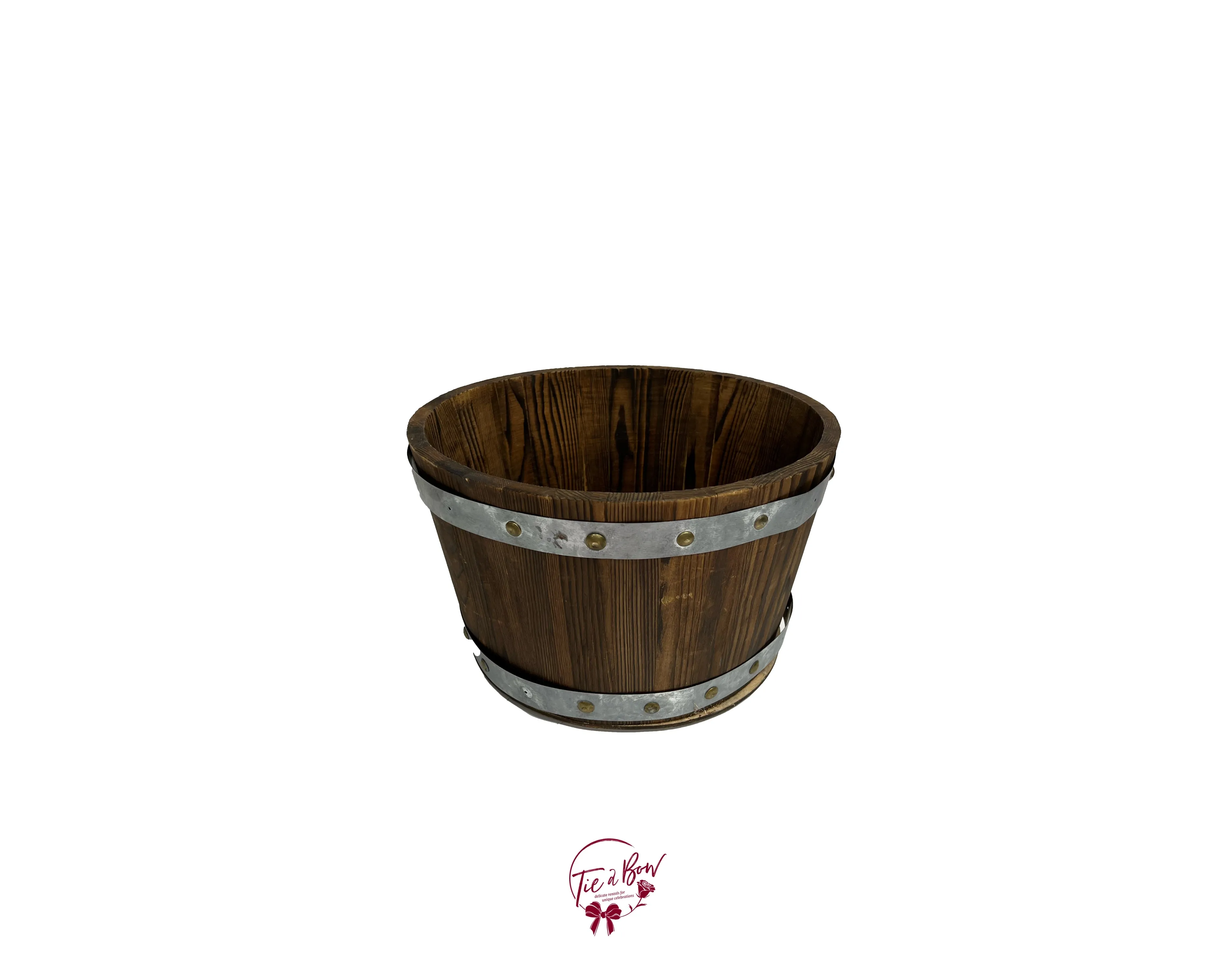 Galvanized and Wood Bucket