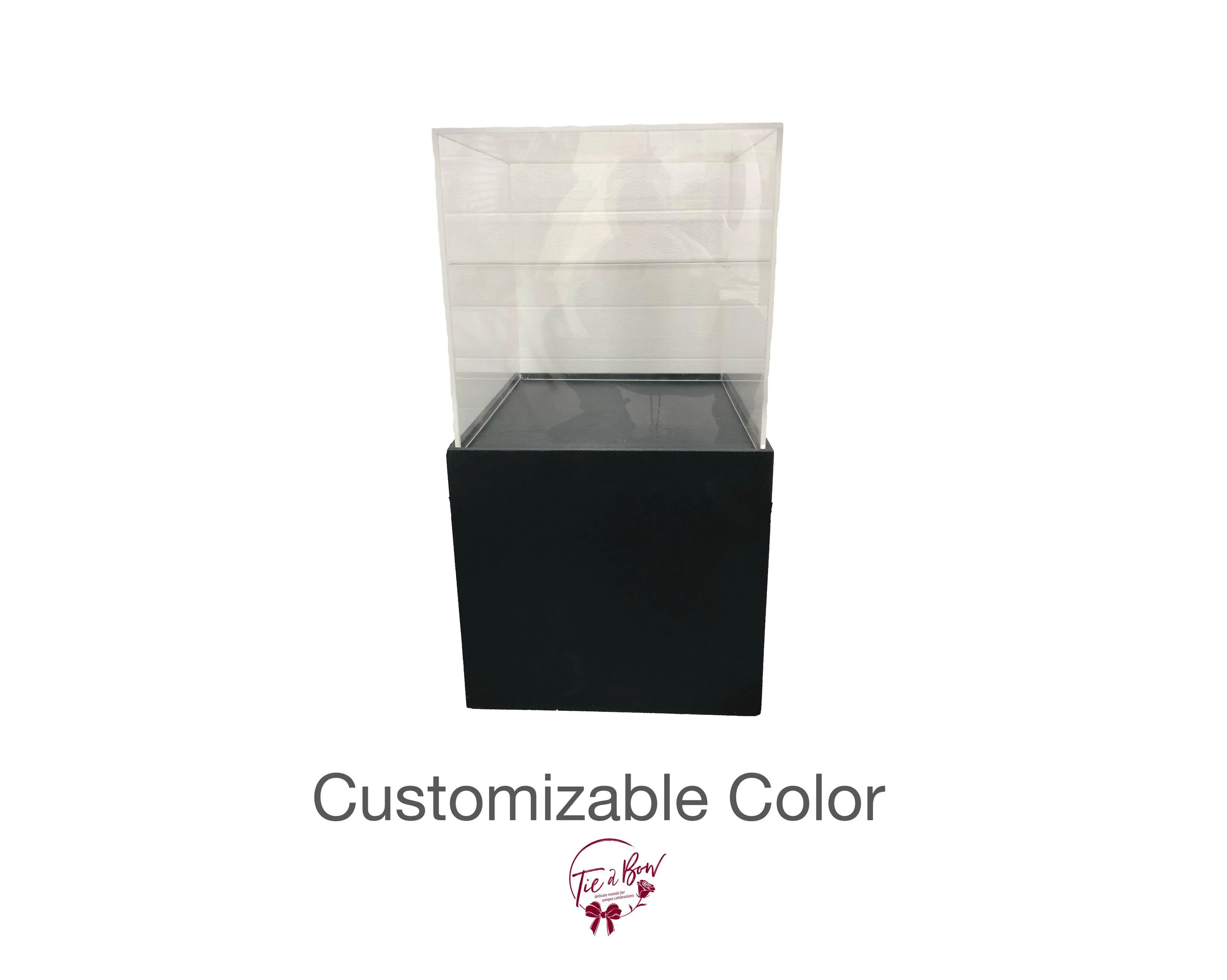 Half Wood and Half Acrylic Pedestal (30 in Tall) - Customizable SALE PRICE $110