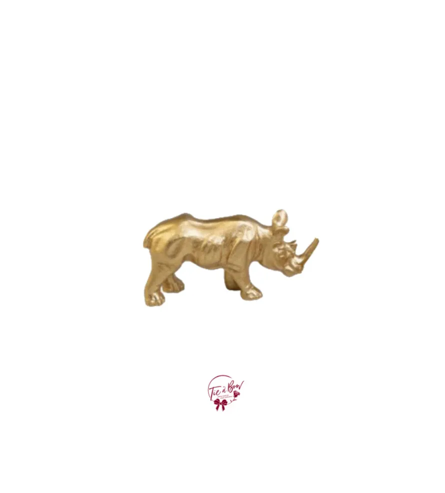 Rhino in Gold