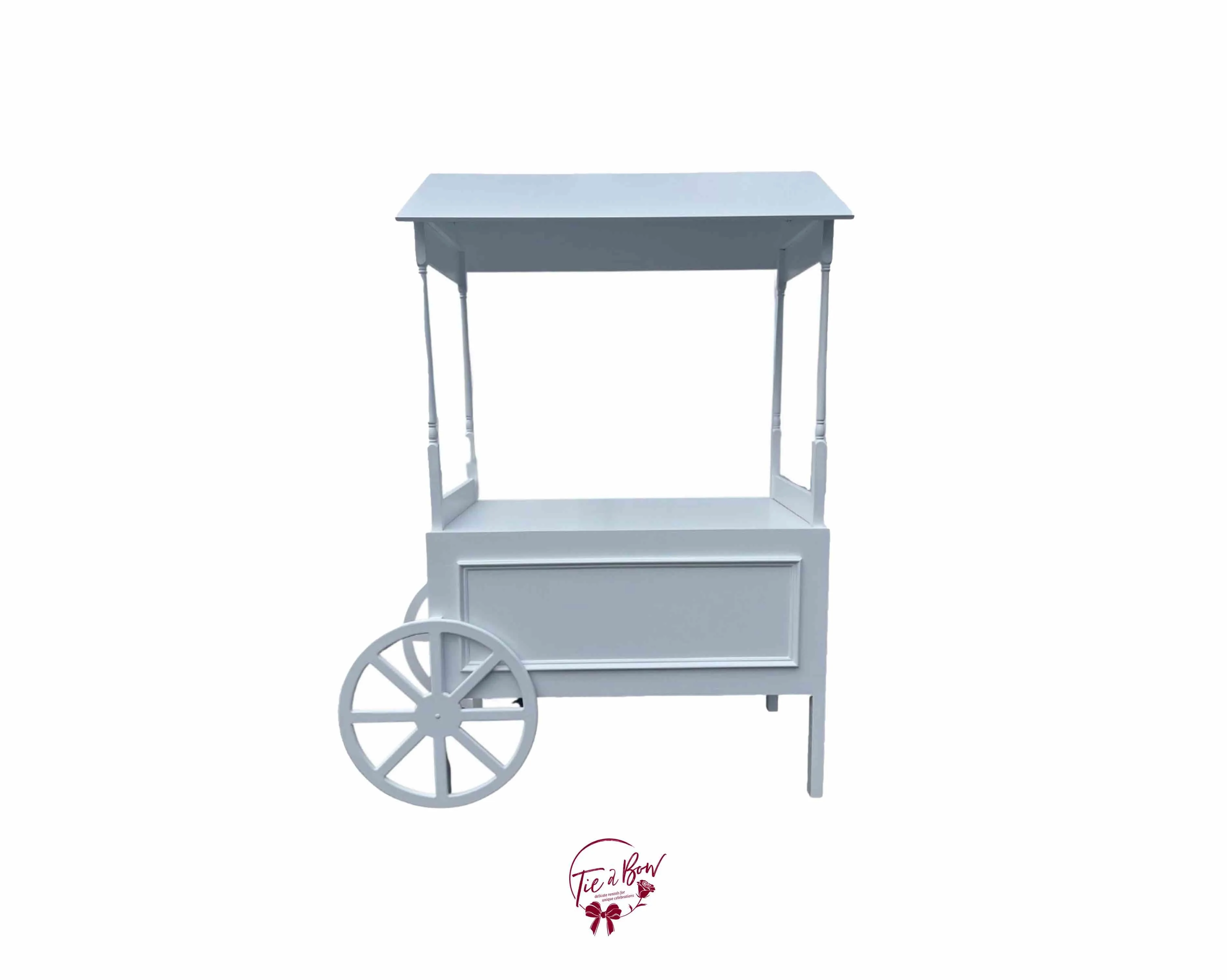 White Traditional Candy Cart - SOLD