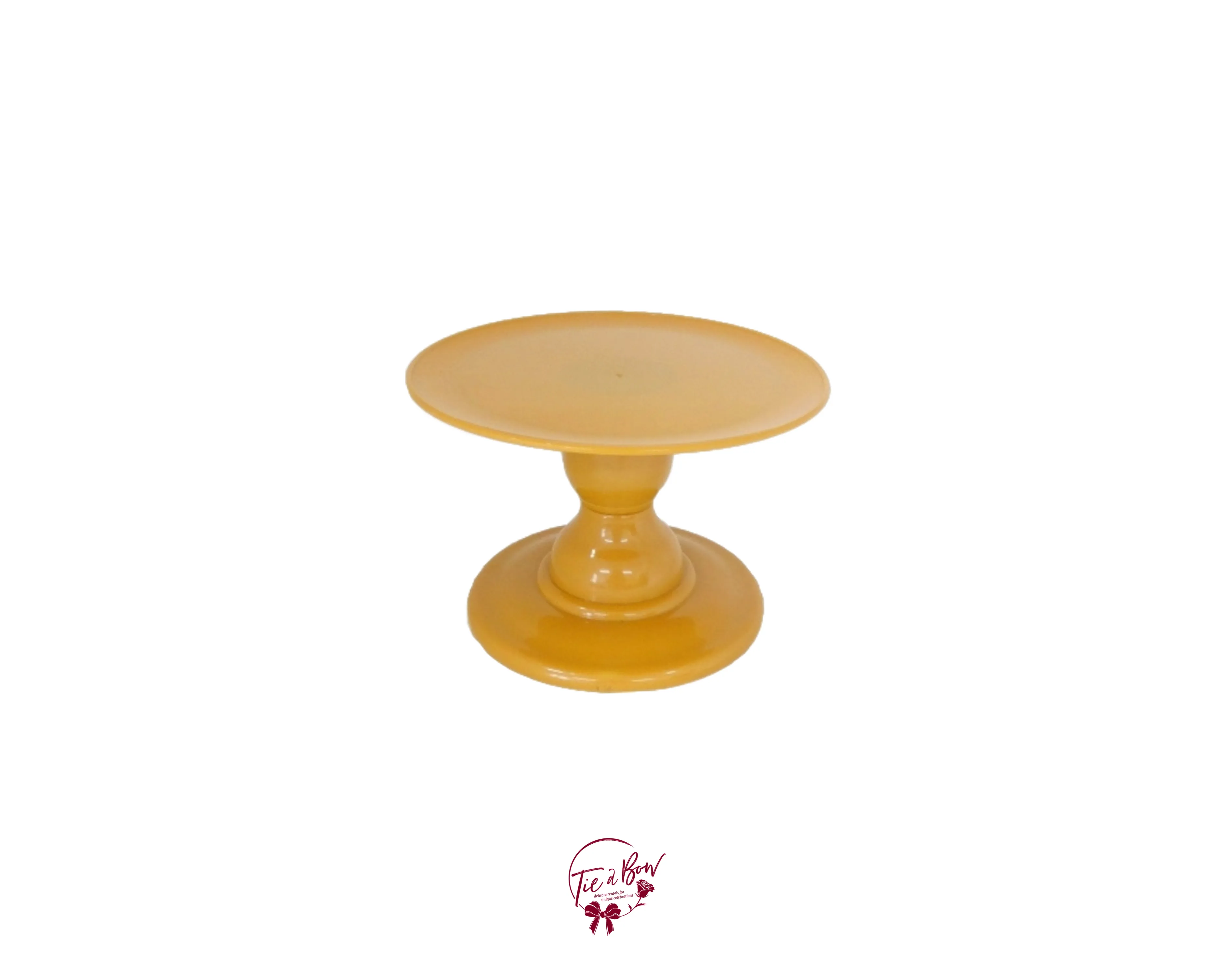 Mustard Sobo Cake Stand: 8in W x 5.5in H