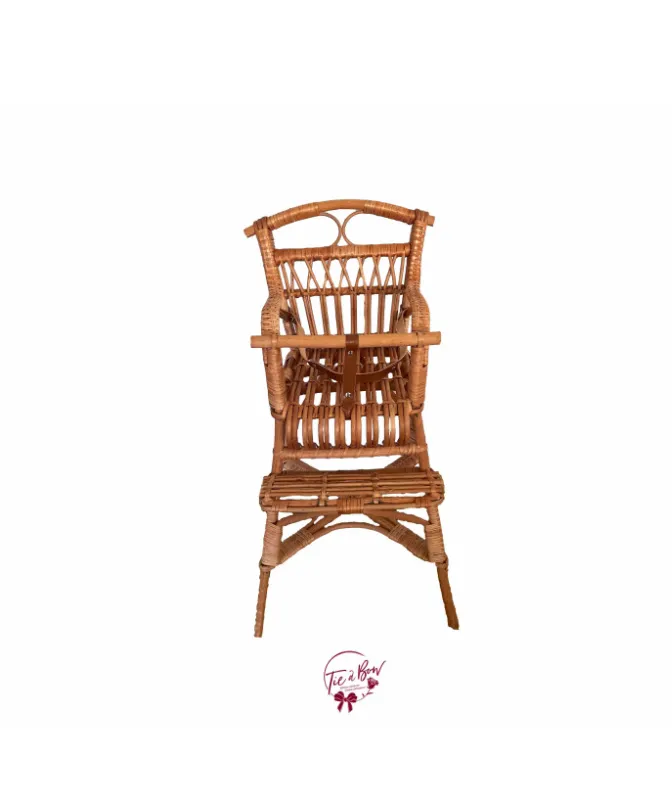 Rattan High Chair. SALE PRICE $90