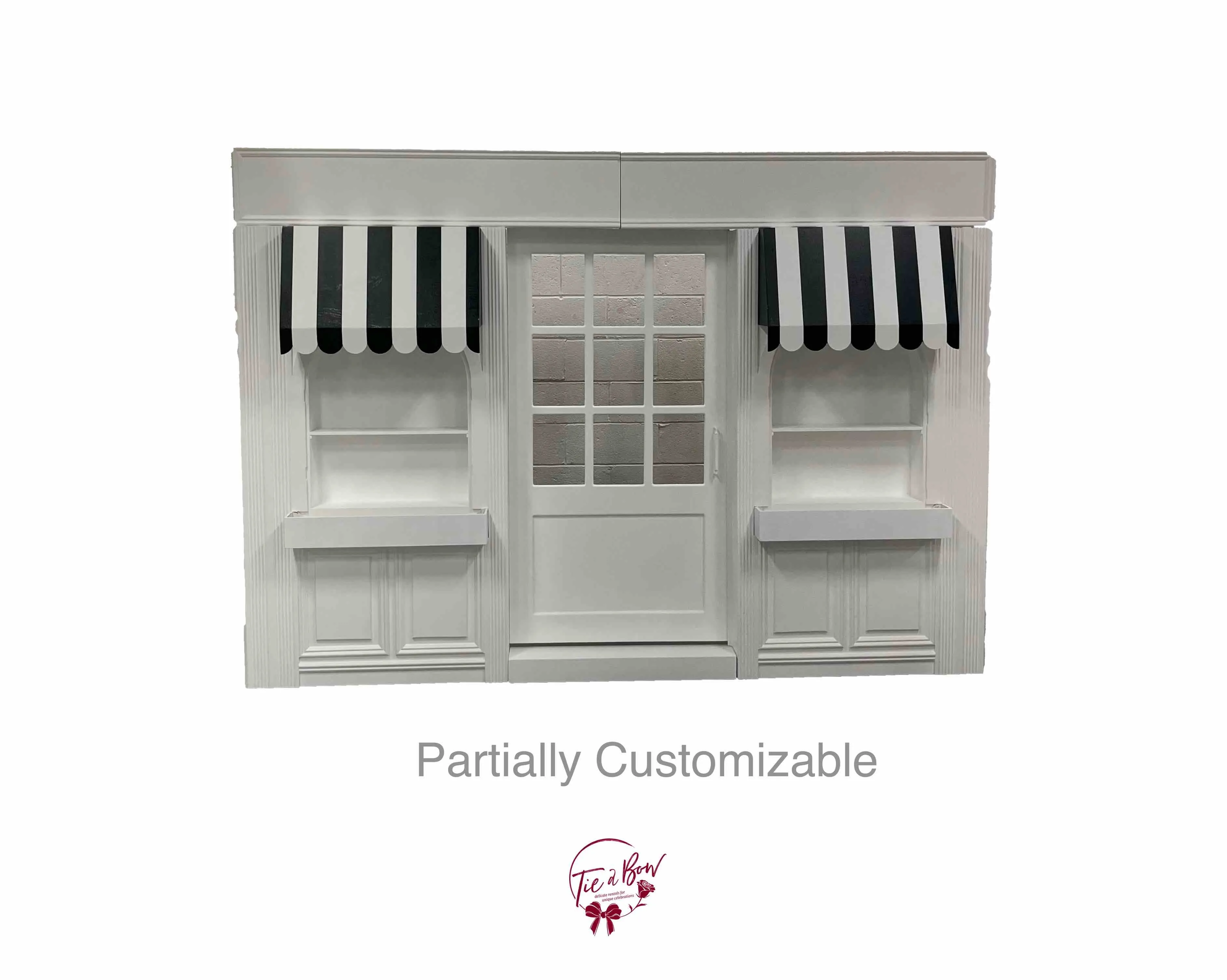 White Store Front With 2 windows and 1 door - SOLD