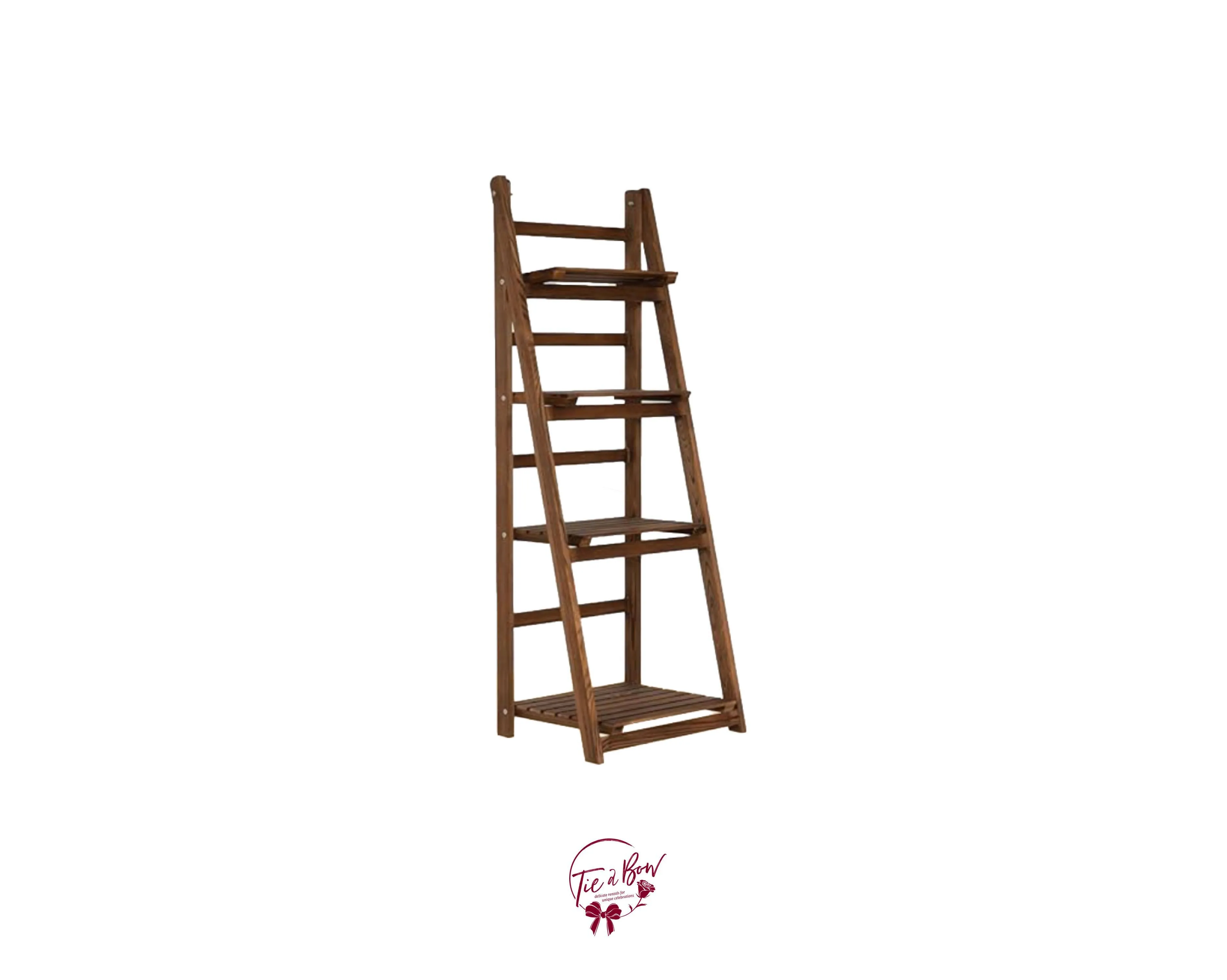 Wood 4 Tier Foldable Shelf - SALE PRICE $40