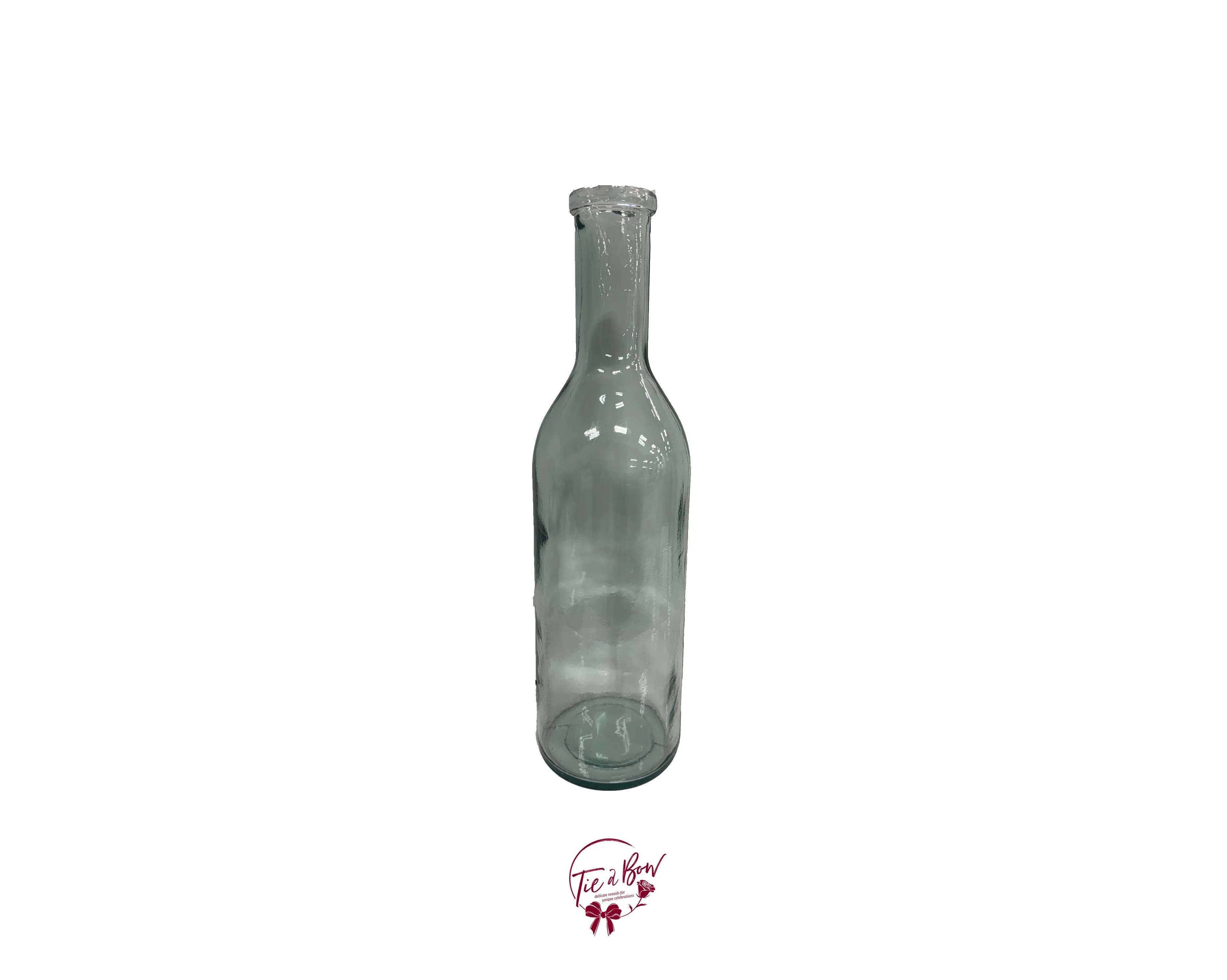 Clear Bottle Floor Vase (Skinny)