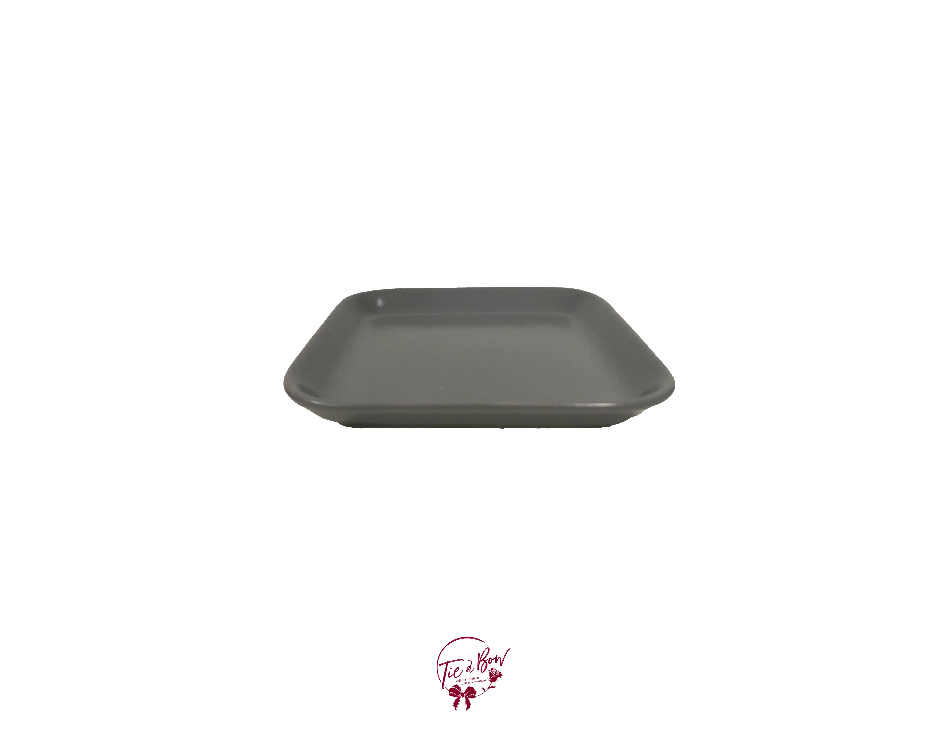 Gray Spotted Square Tray