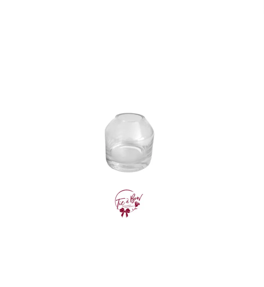 Clear Bulky Bud Vase