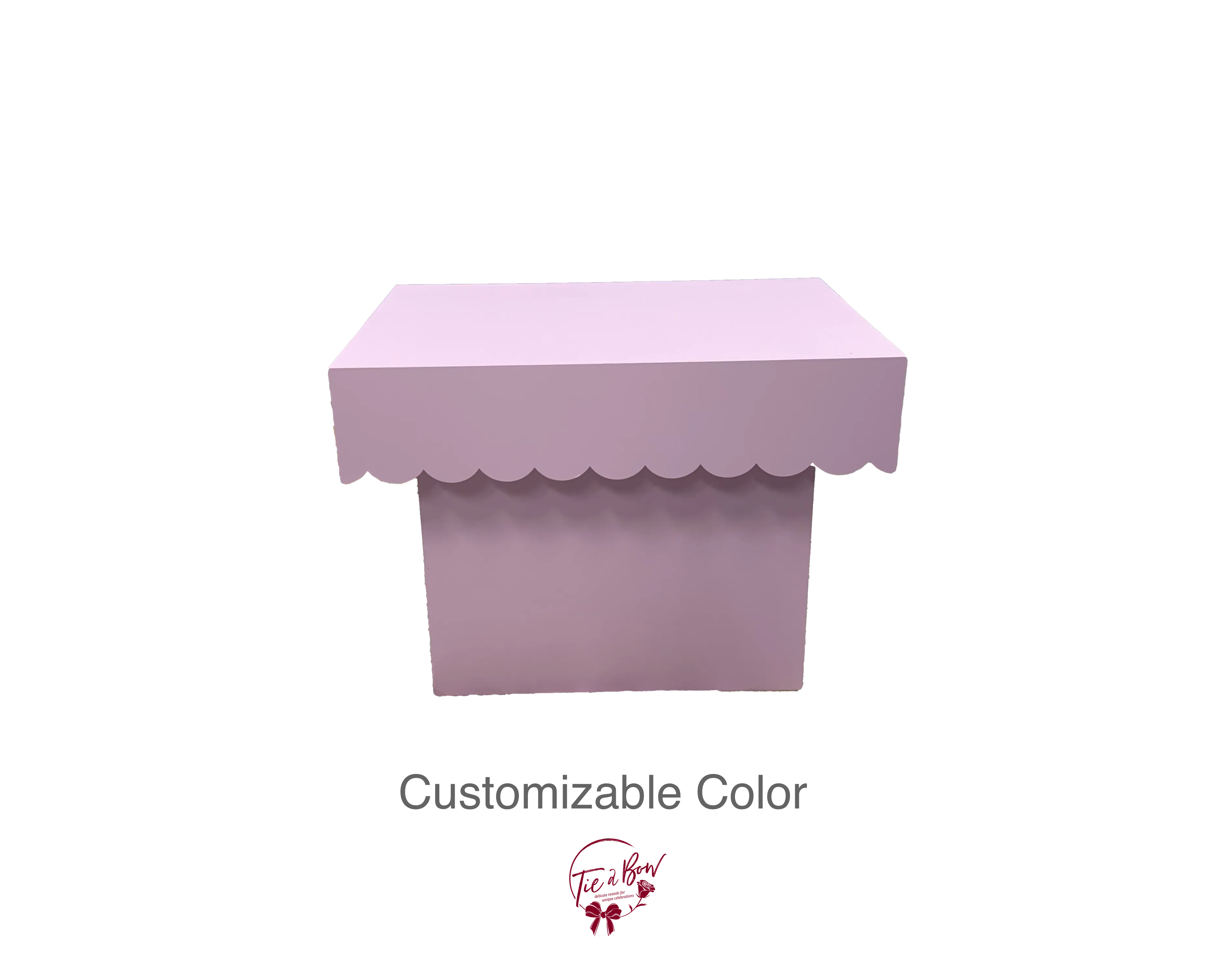 T-shaped Scalloped Table SALE PRICE $160