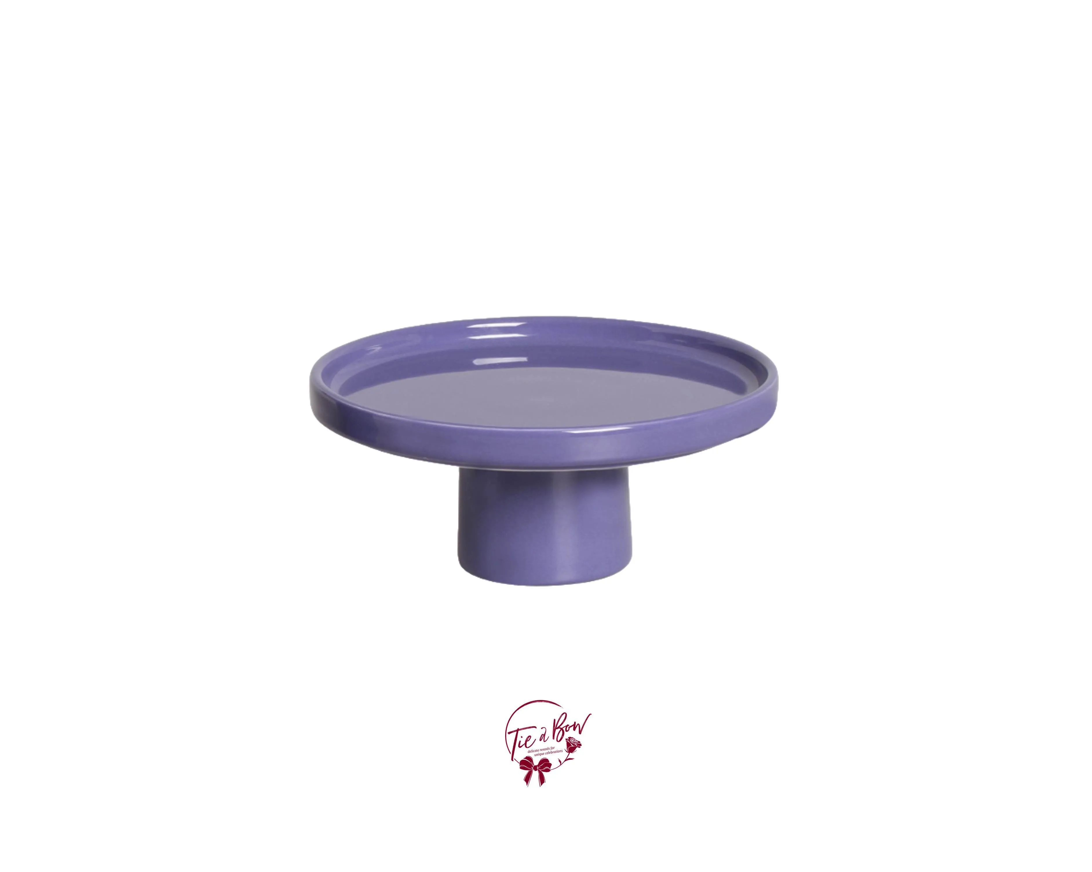 Violet Modern Silva Cake Stand (Large): 10.5in W, 5.5in H