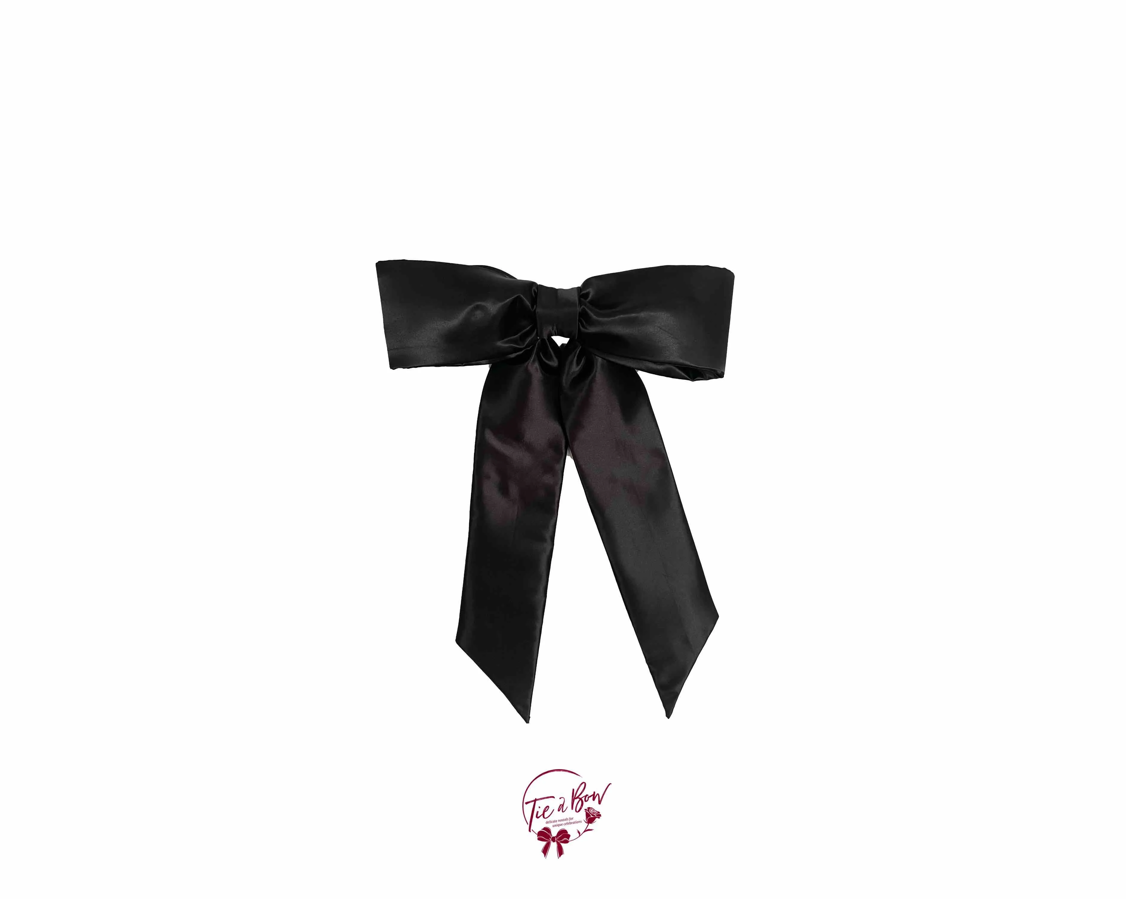 Black Ribbon Bow