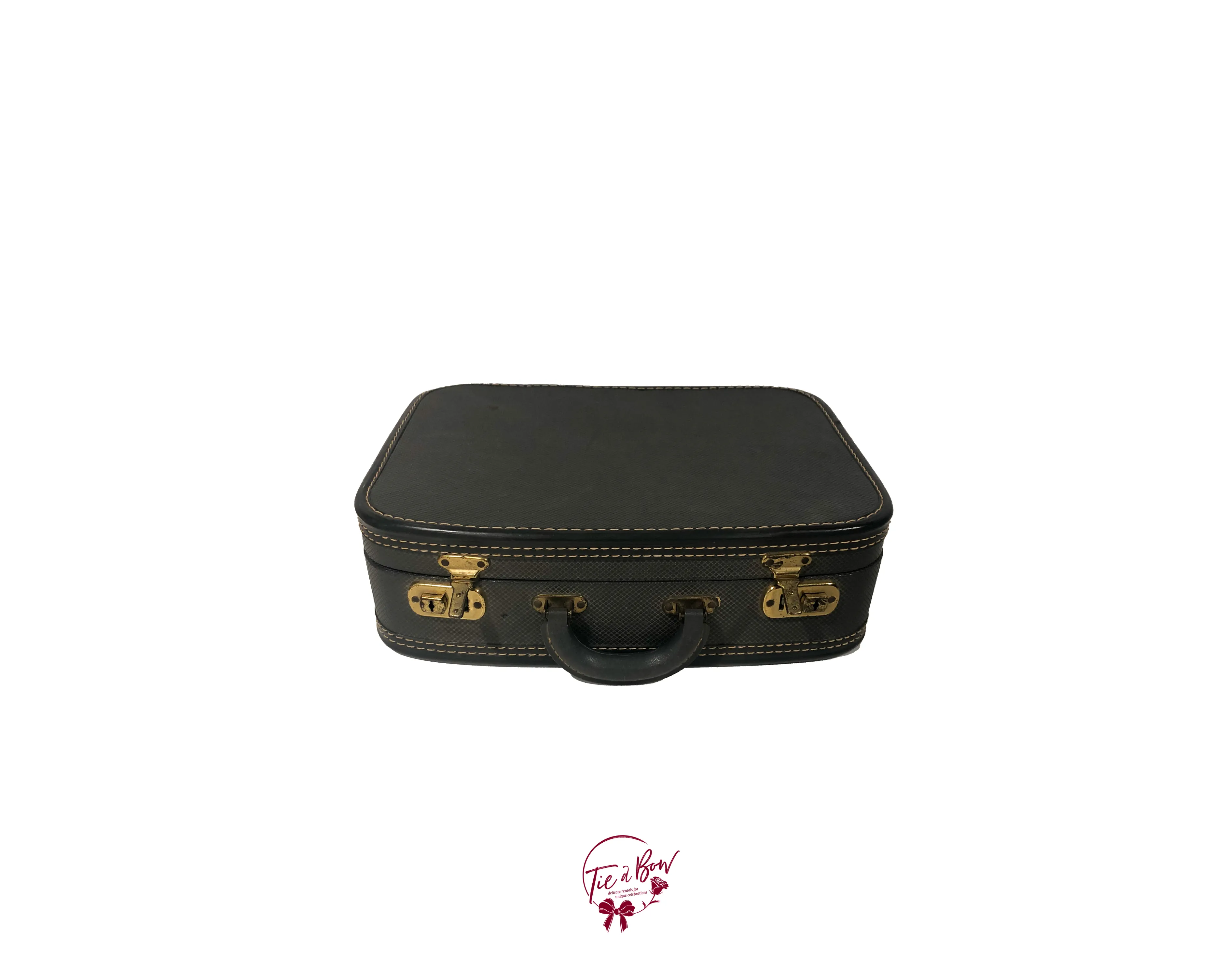 Gray Leather Luggage (Small)