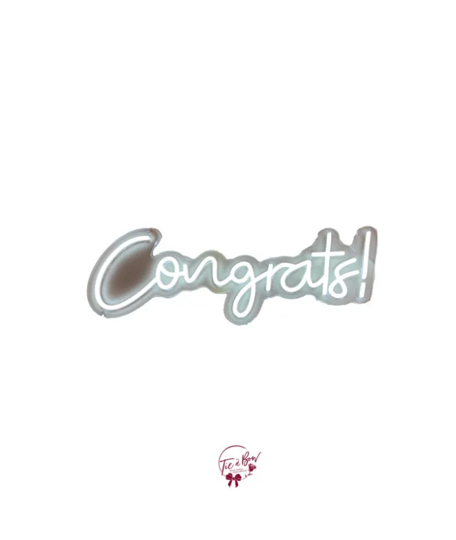 Congrats! Neon Sign