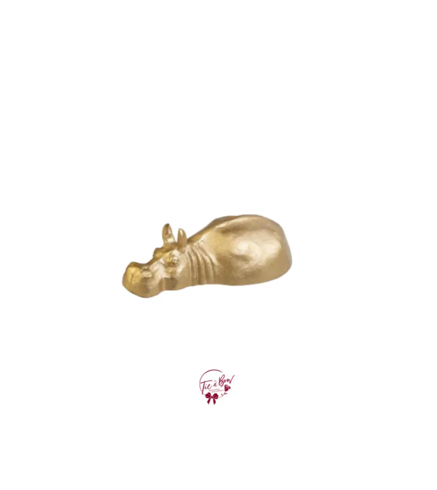 Hippo in Gold