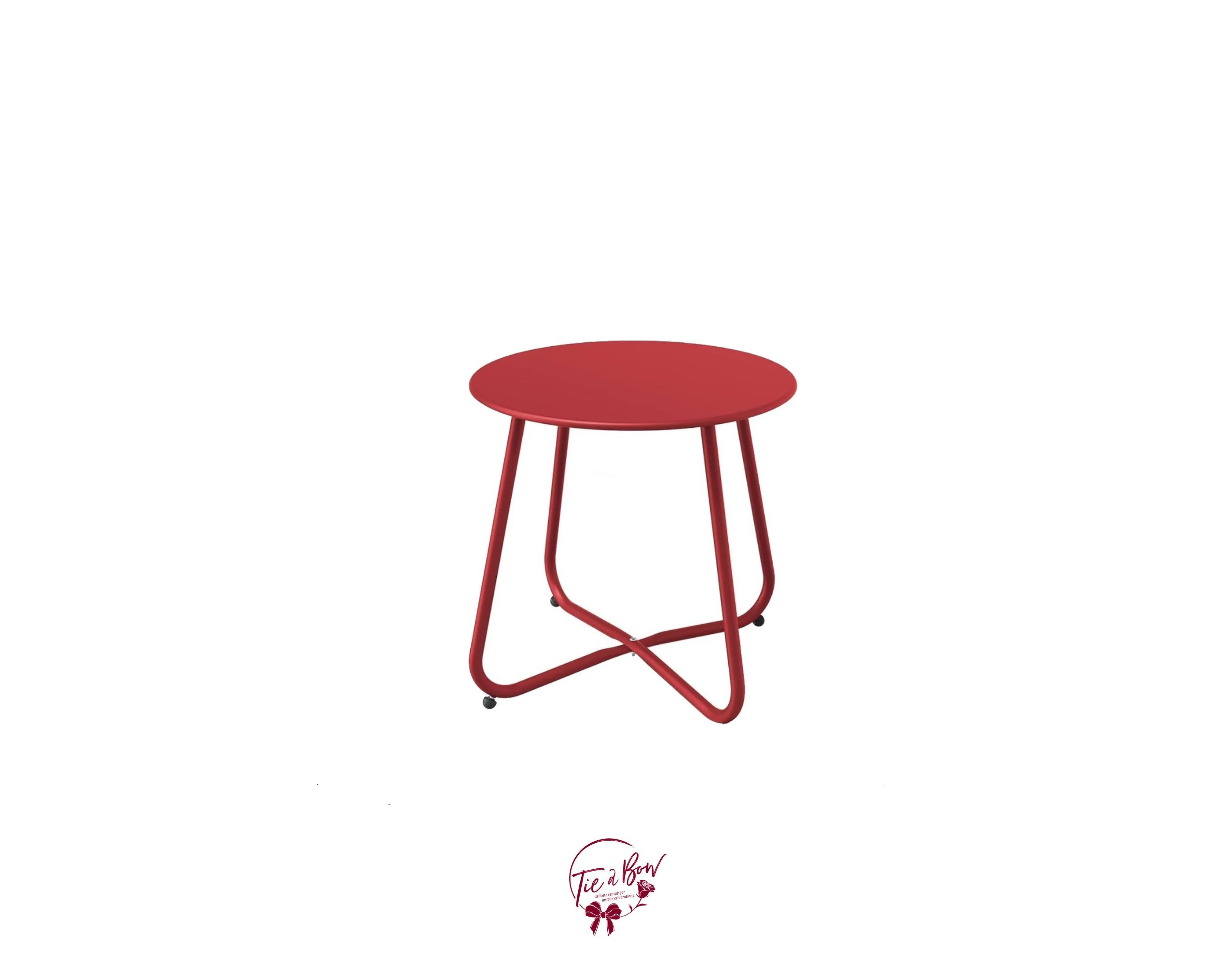 Red Round Accent Table SALE PRICE $20