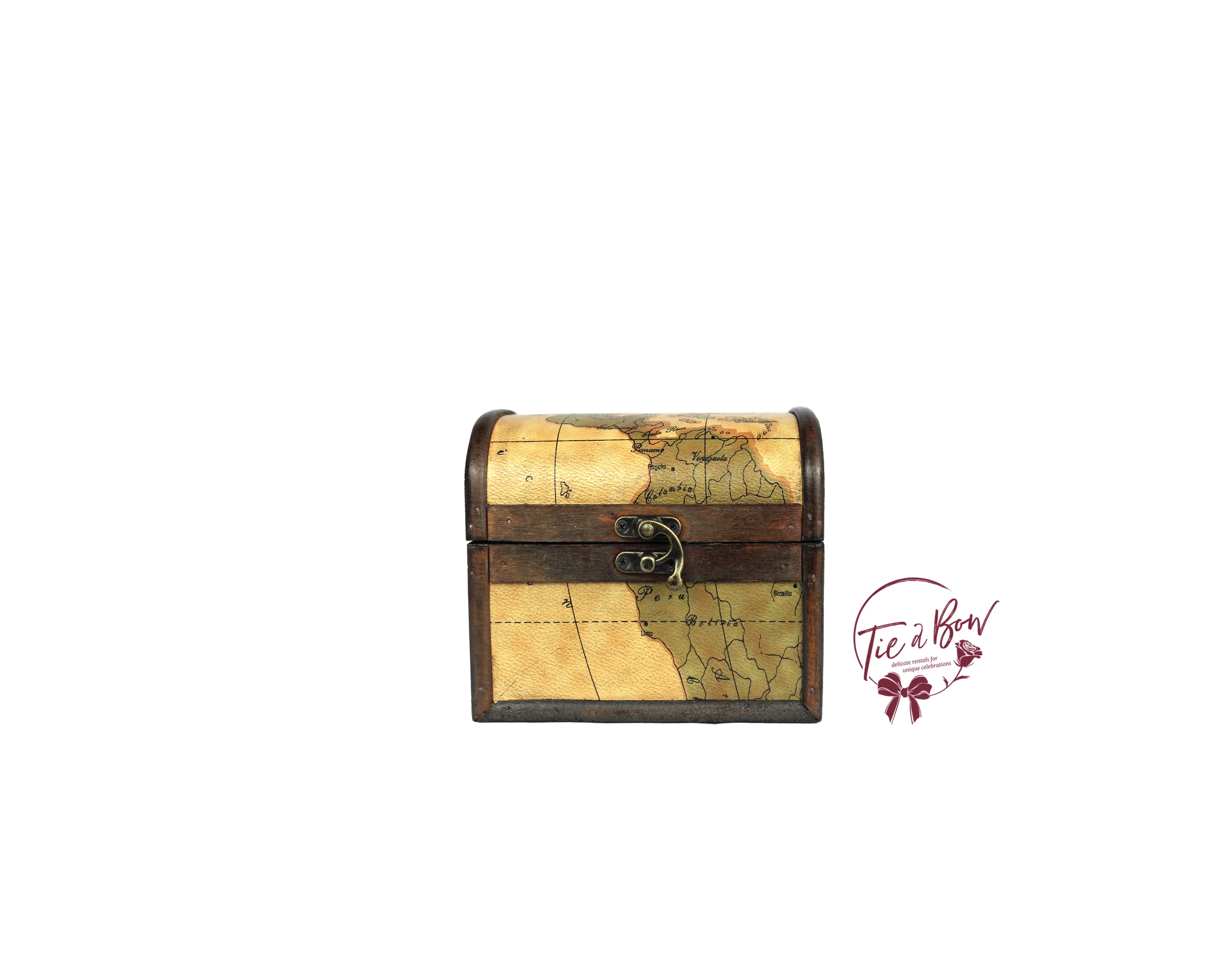 Small Trunk With Map Design