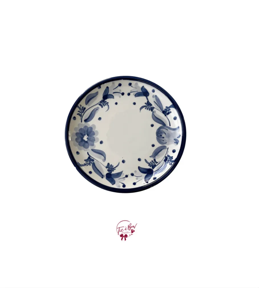 Blue Caprese Plate