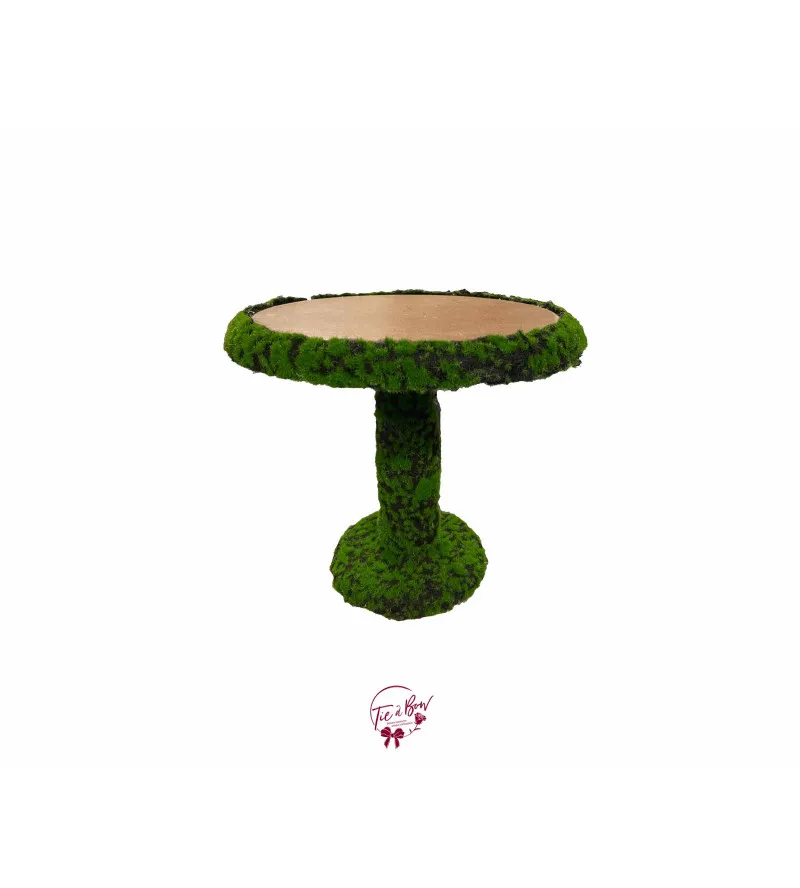 Moss Cake Stand (Large): 11.75in W x 11.5in H
