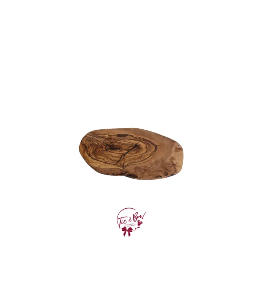 Oval Wood Slab Tray