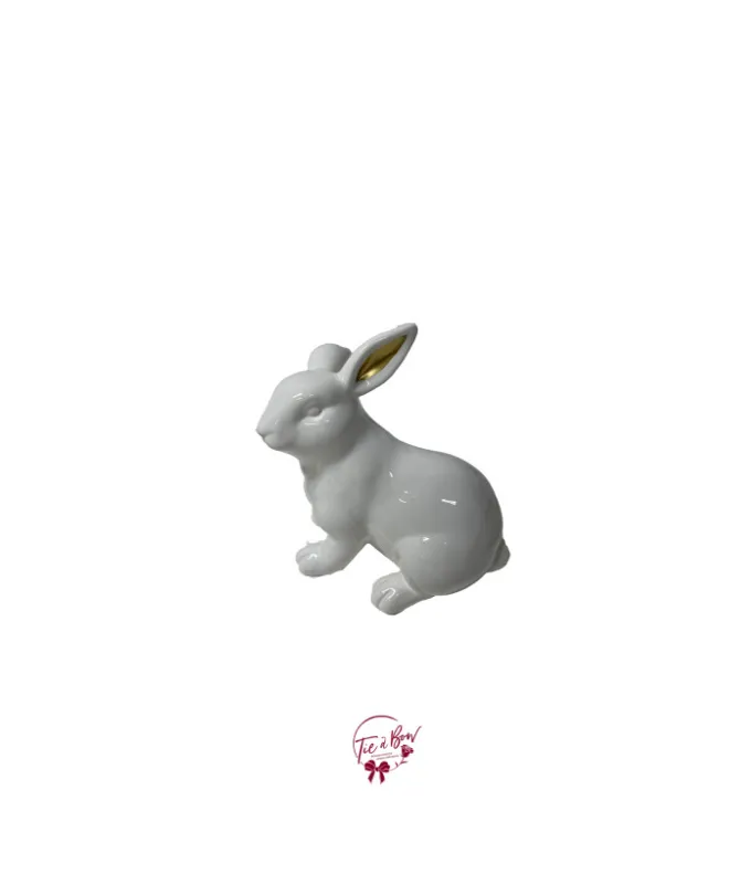 White Bunny with Golden Ears