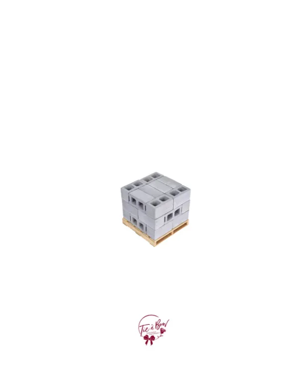 Wood Pallet and Concrete Blocks Miniature