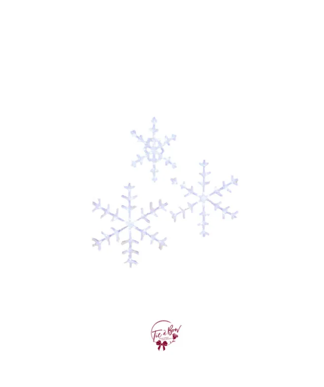 Snowflake Lit Set of 3