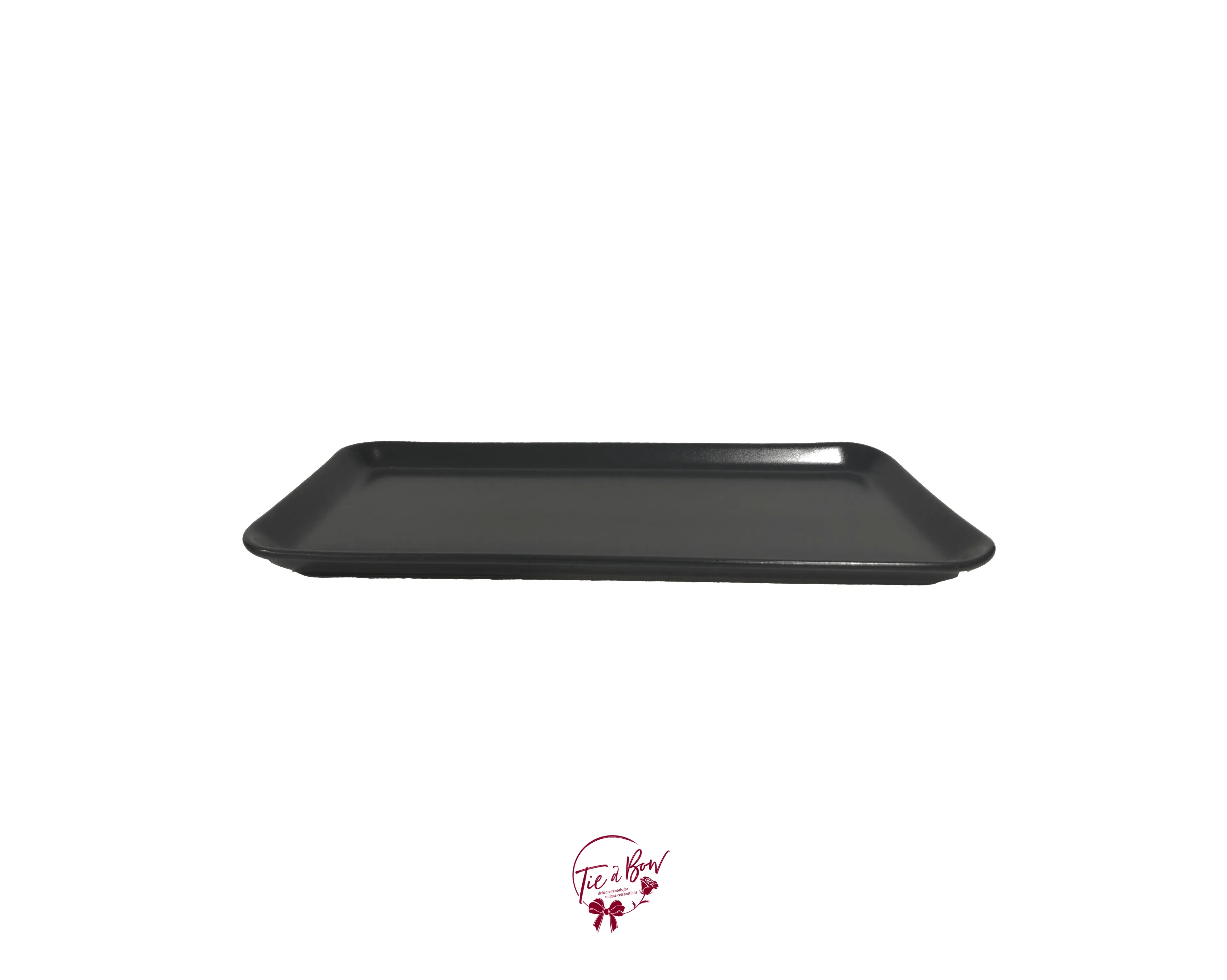 Dark Gray Spotted Rectangular Tray