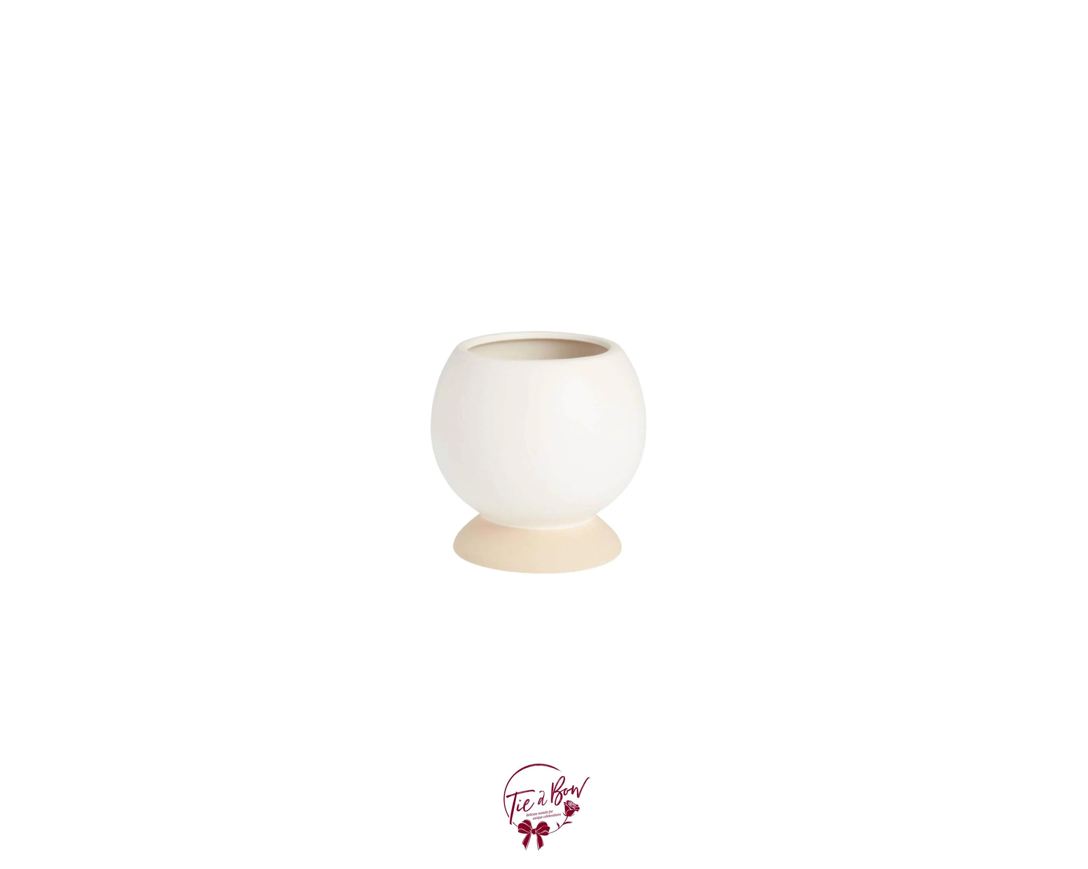 Nude Ceramic Footed Vase