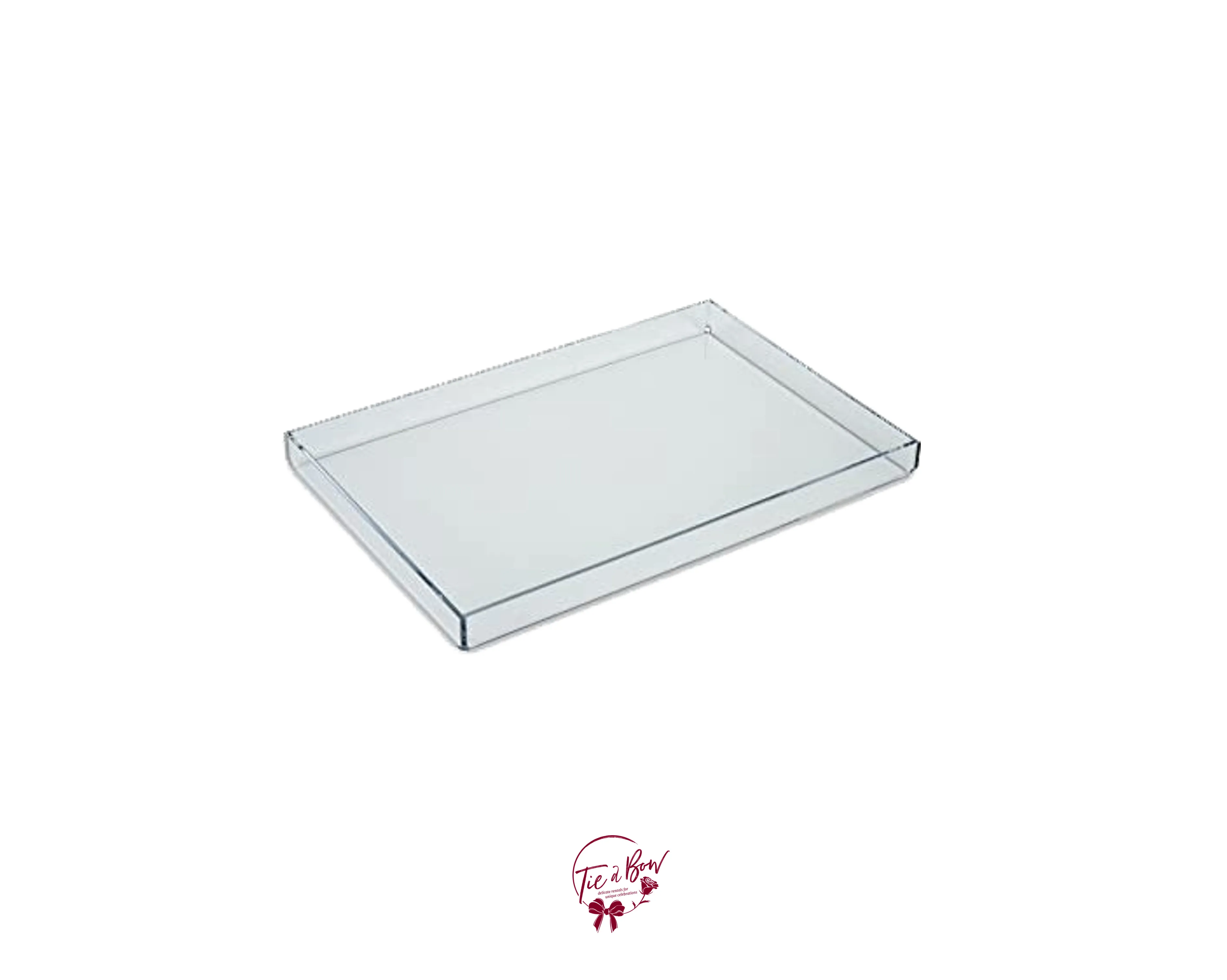 Clear Rectangular Acrylic Tray
