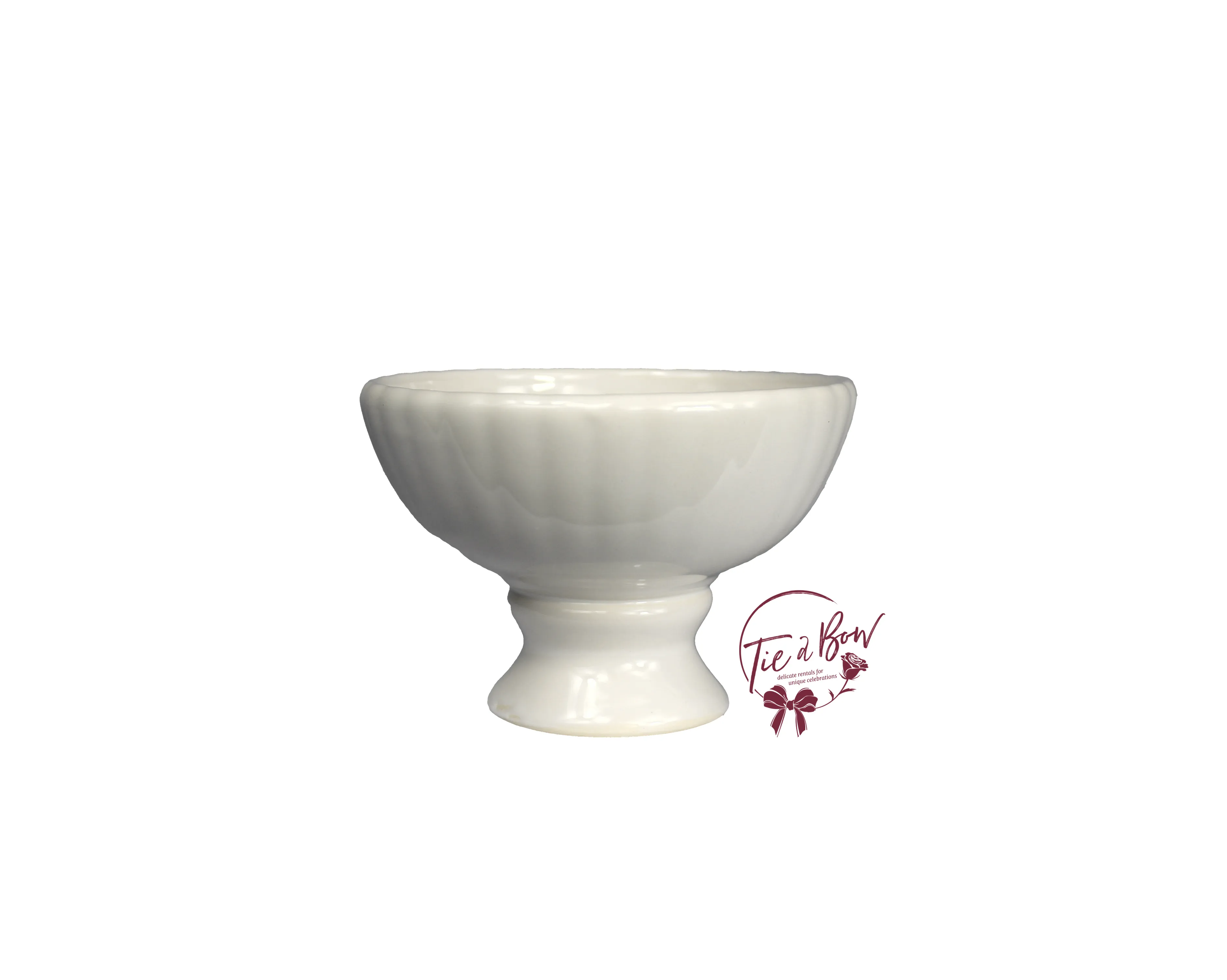 White Footed Bowl