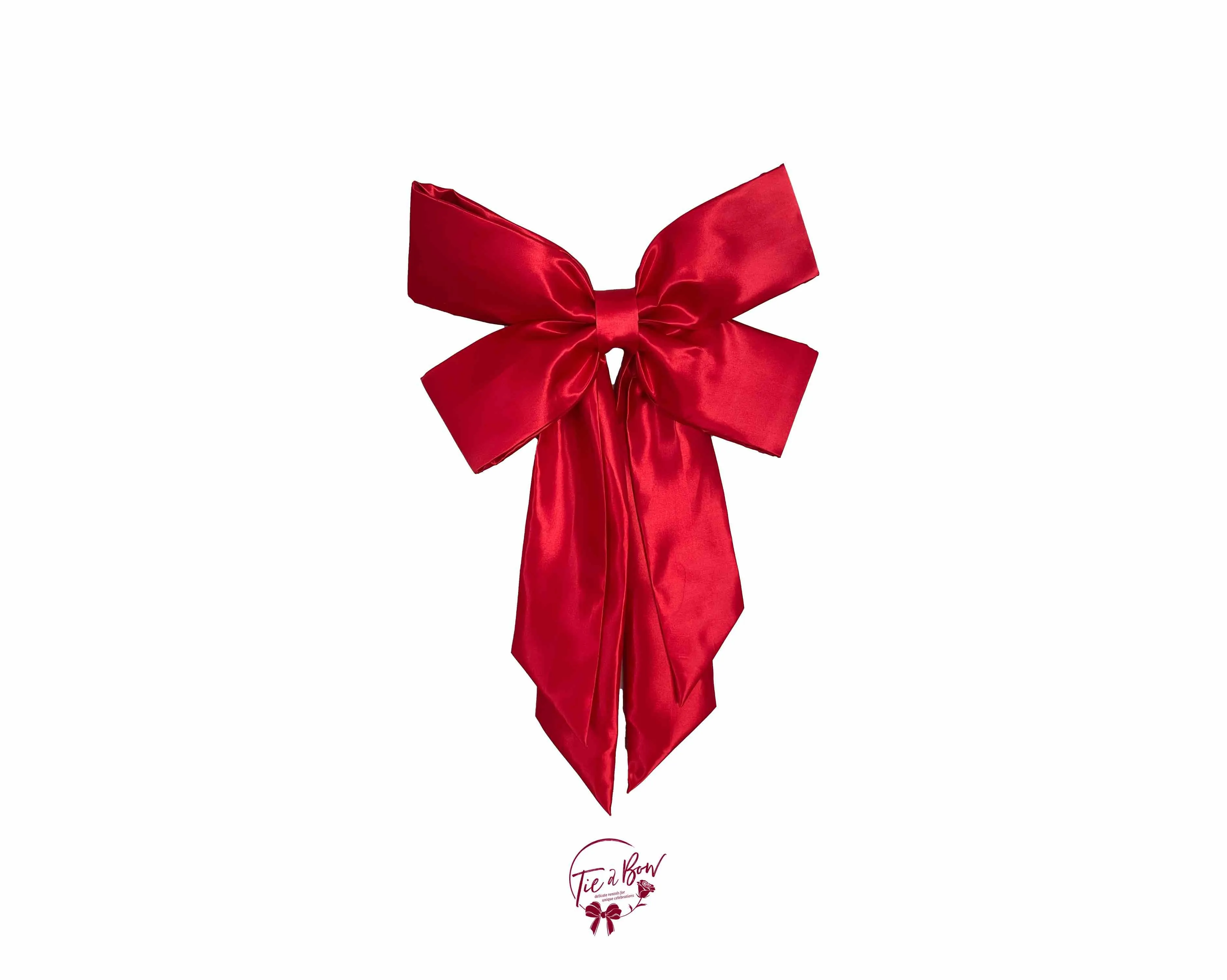 Red Double Ribbon Bow