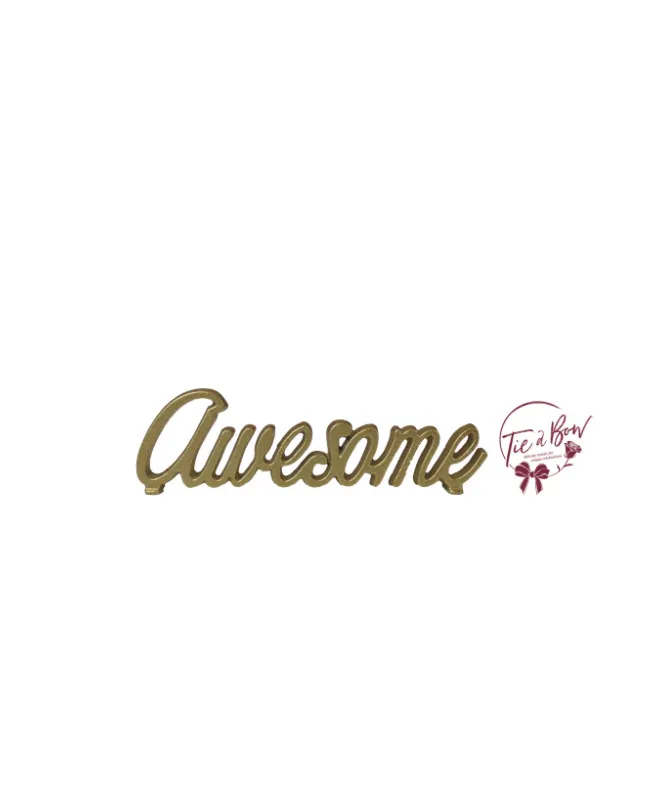 Word Awesome in Gold