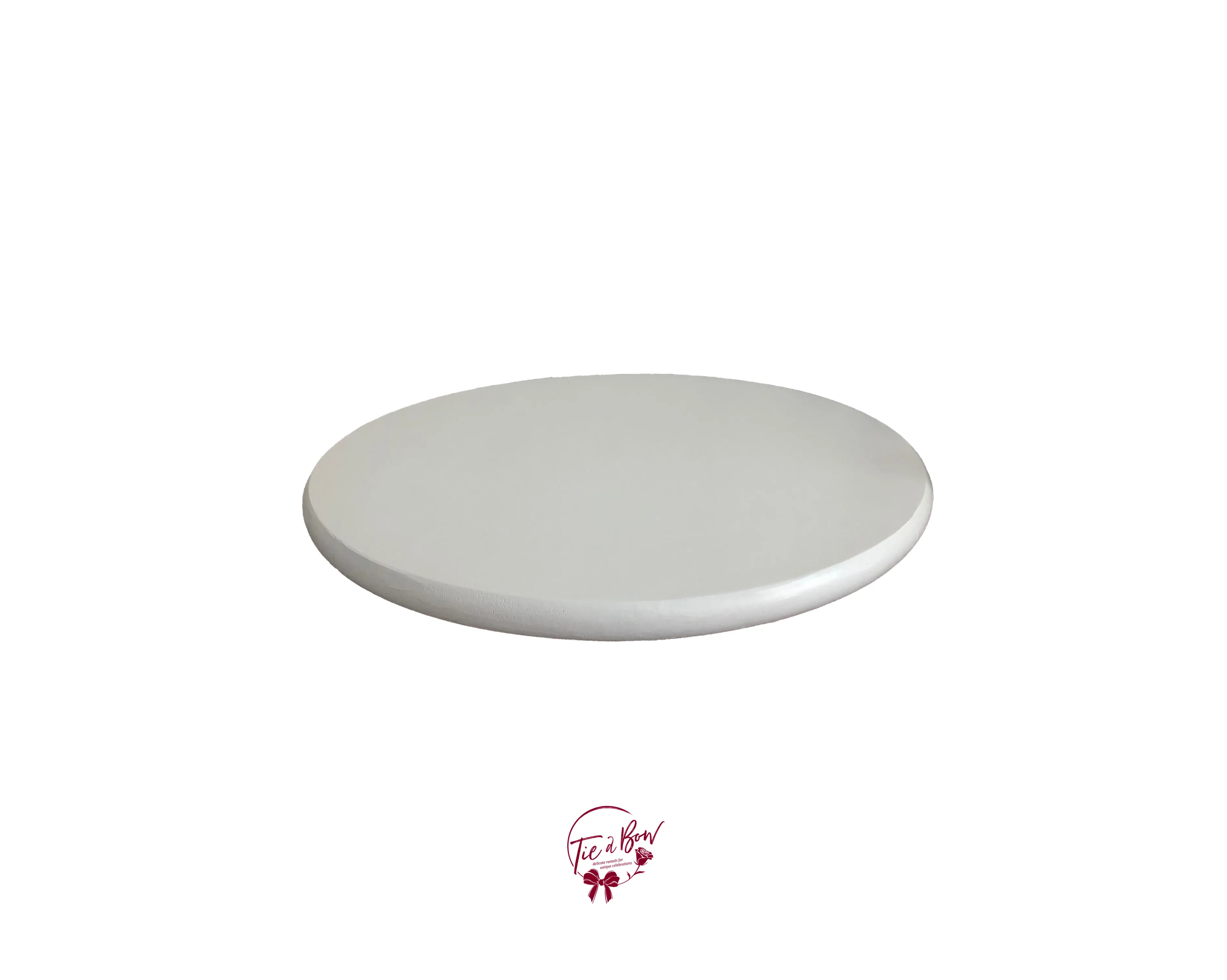 White Large Circle Tray